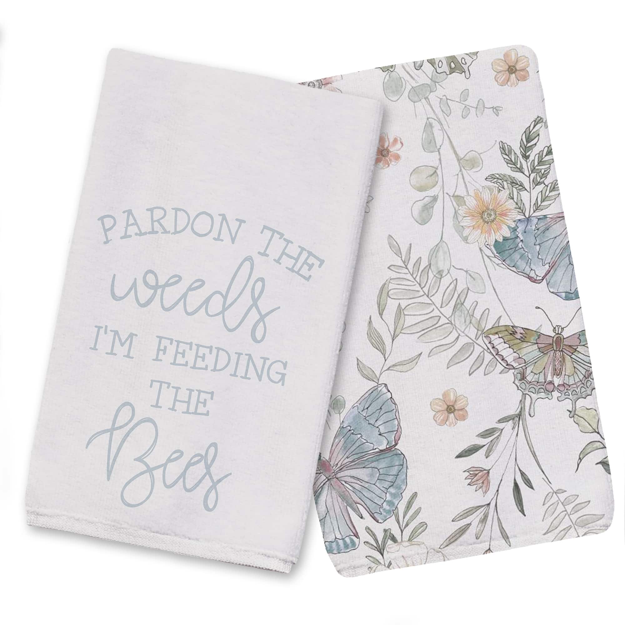 Feeding The Bees Tea Towel Set