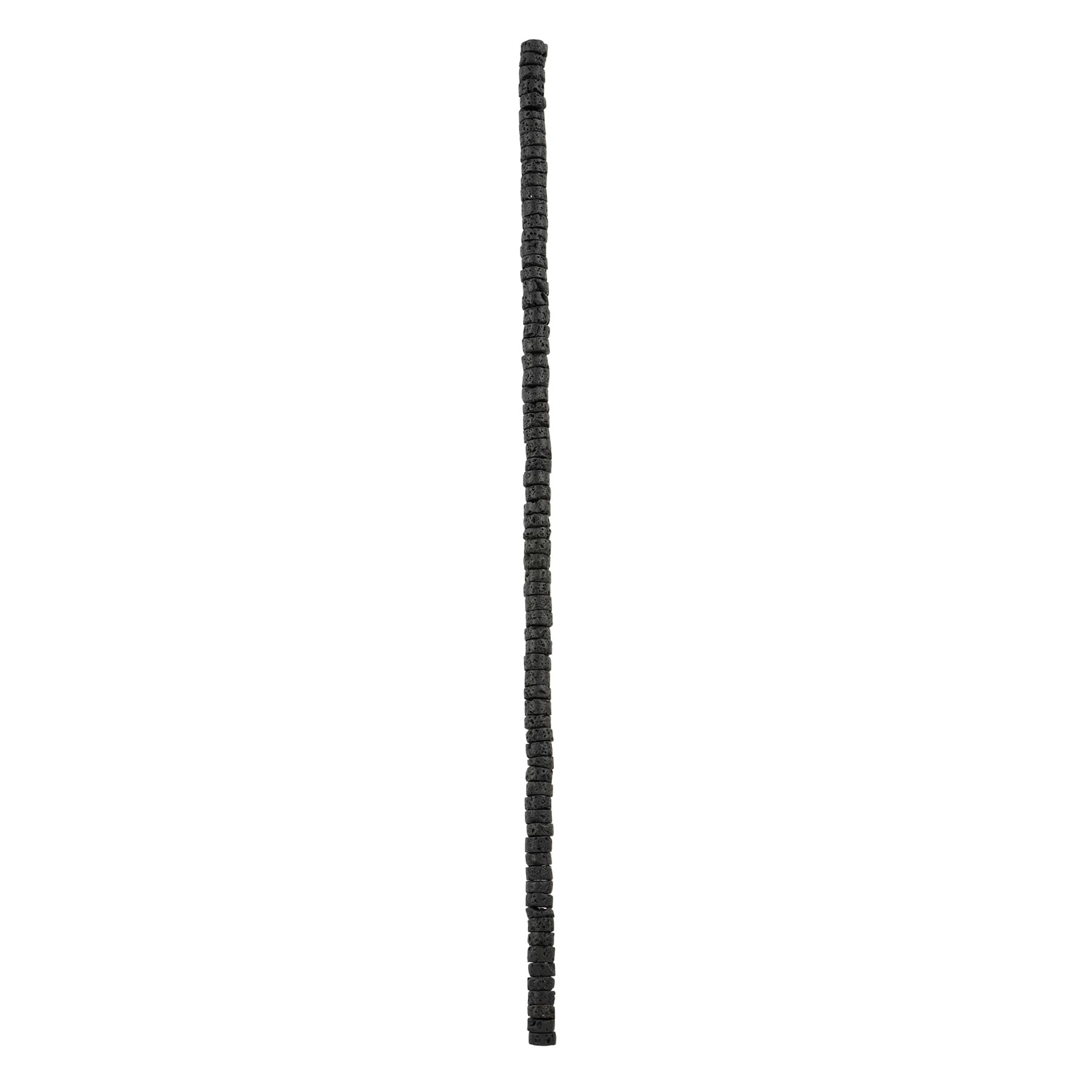 12 Pack: Black Lava Heishi Beads by Bead Landing™