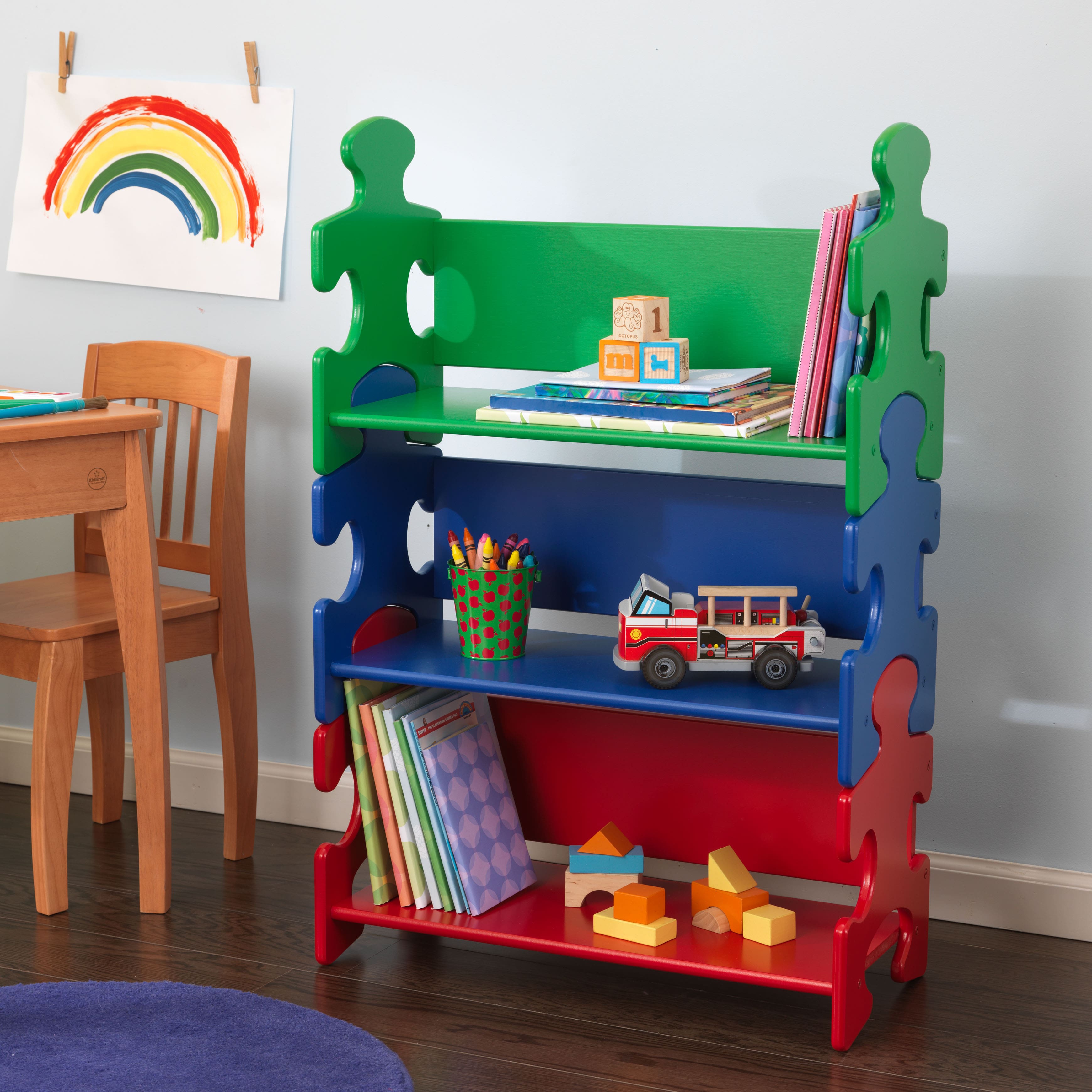 KidKraft Puzzle Book Shelf, Primary | Michaels