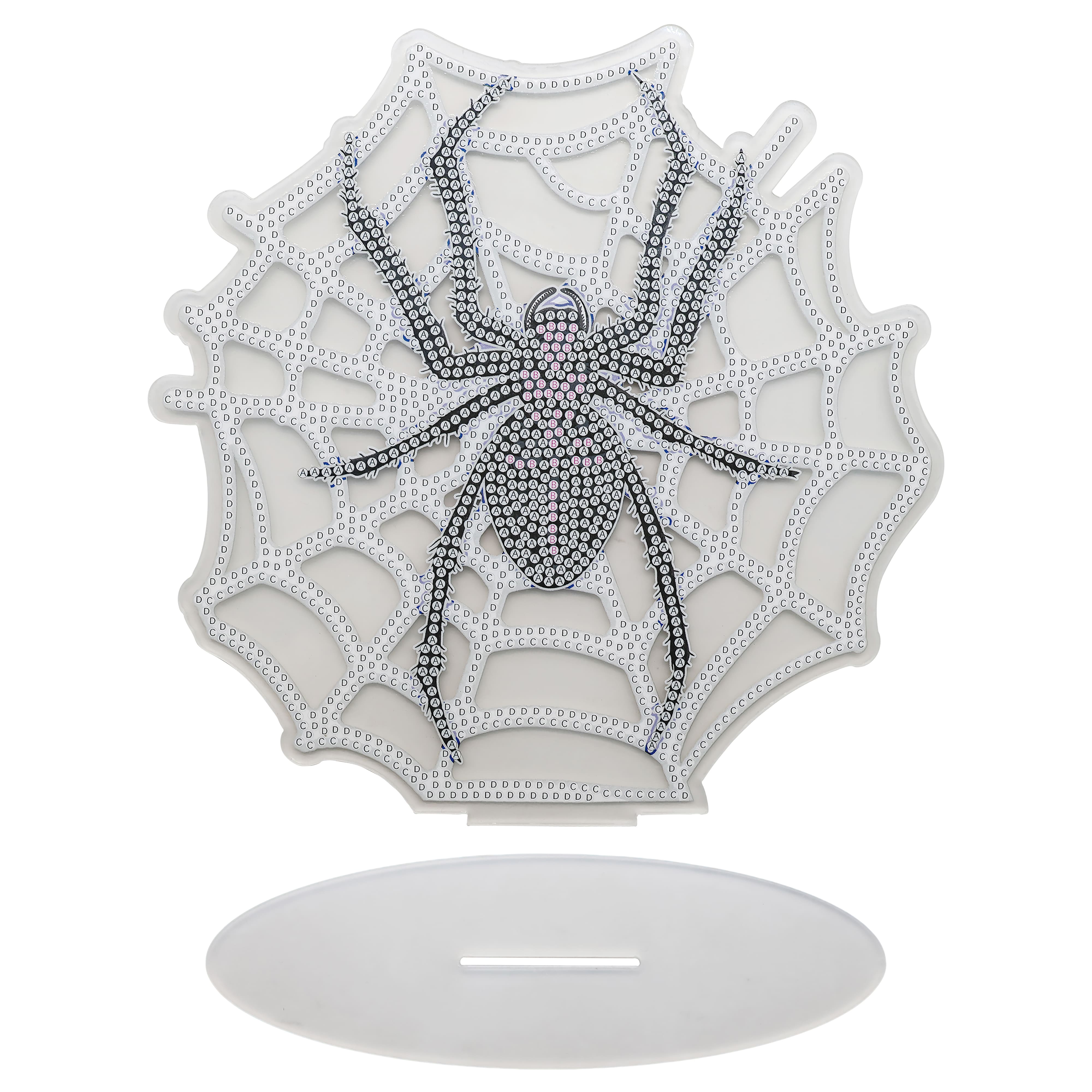 8" Spider Web Acrylic Surface Diamond Art Kit with Stand by Make Market®
