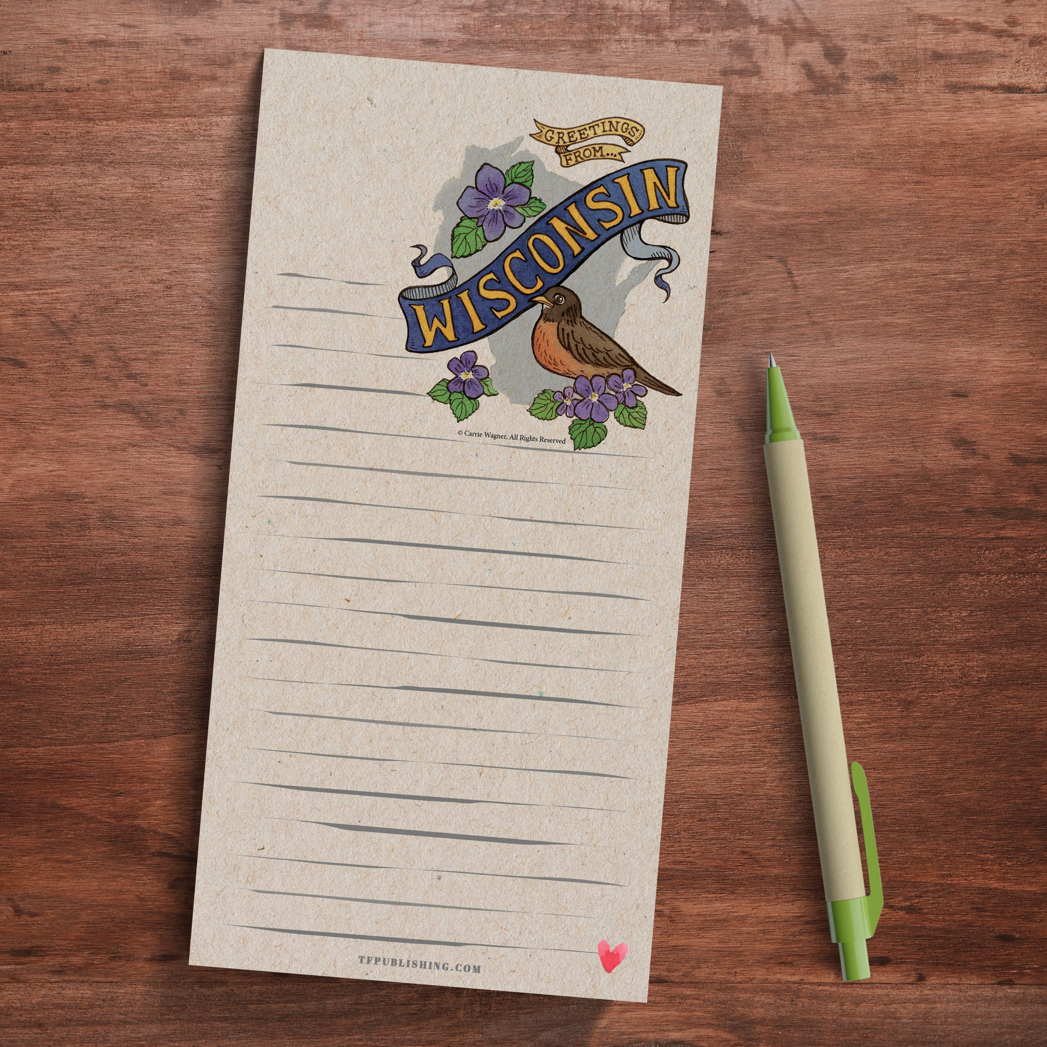 TF Publishing Wisconsin Magnet Pad