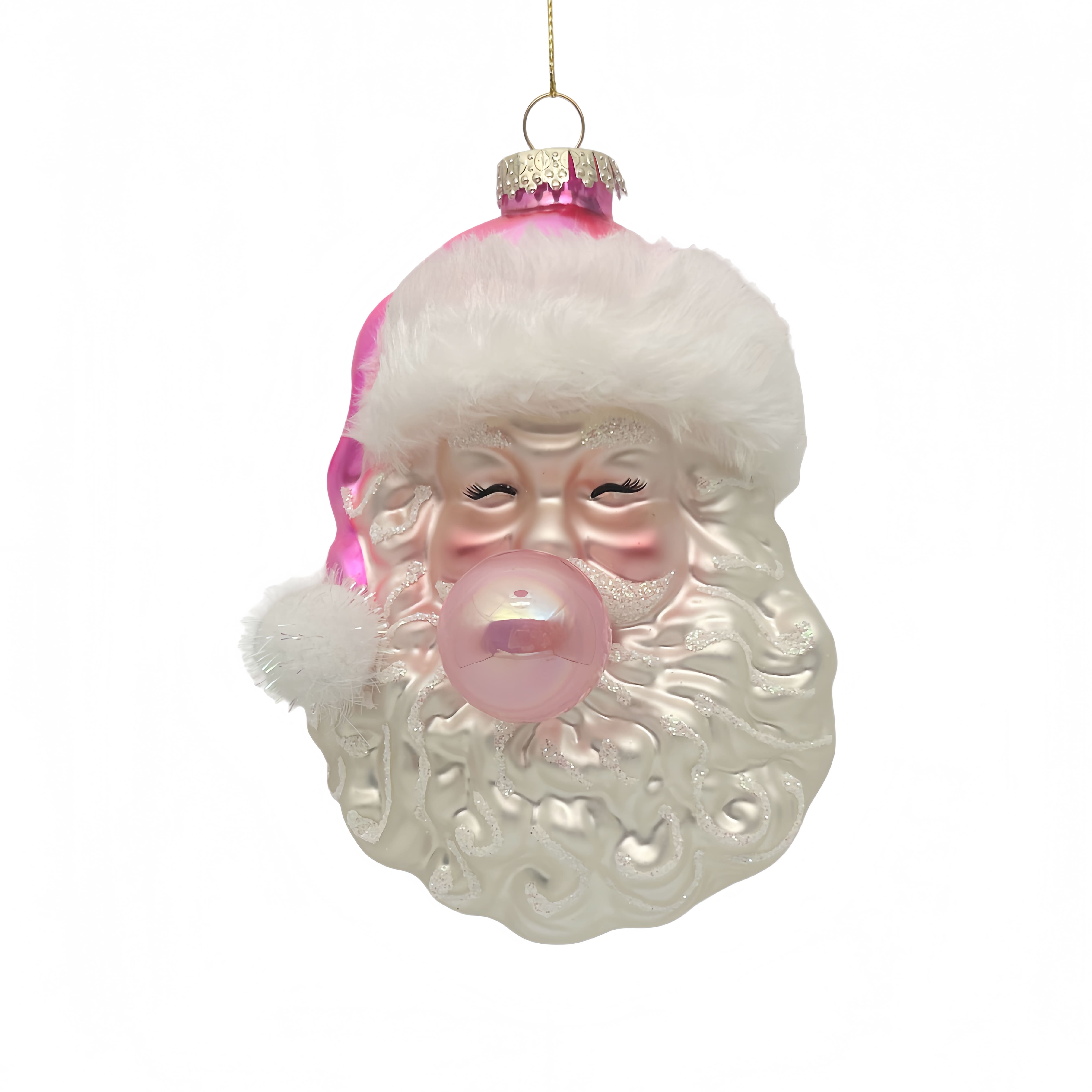 6" Bubble Santa Glass Ornament by Ashland®