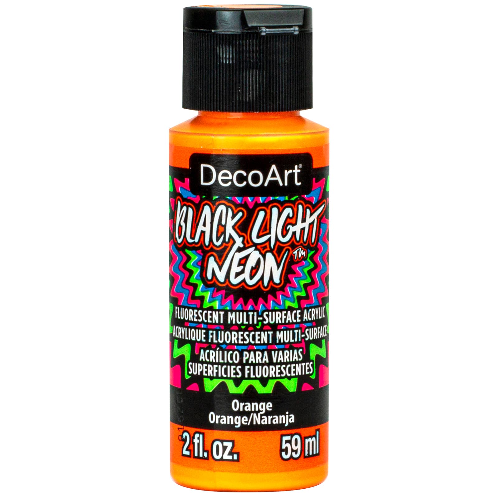 12 Pack: DecoArt® Black Light Neon™ Fluorescent Multi-Surface Acrylic Paint, 2oz.