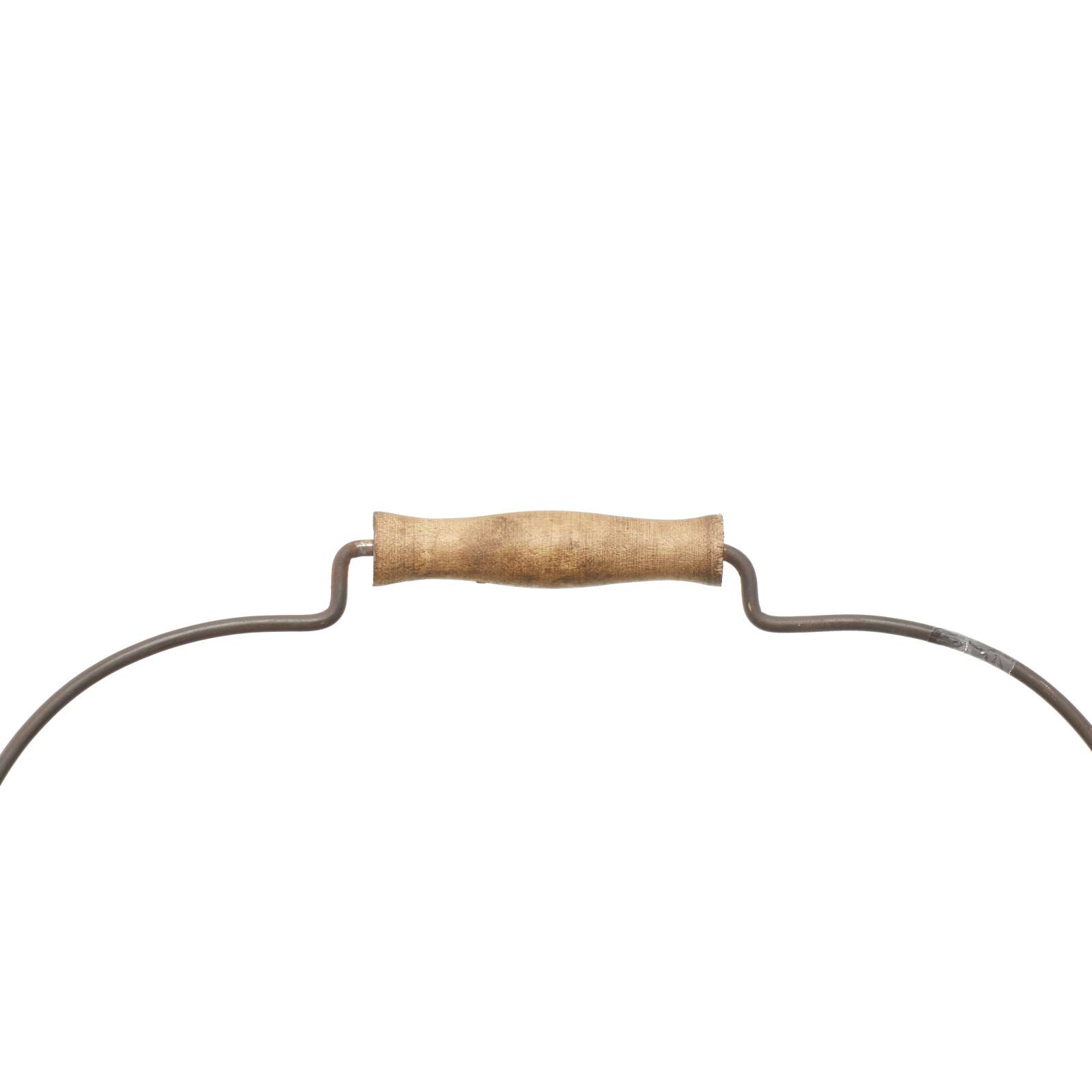 13" Gray Metal Farmhouse Wine Holder