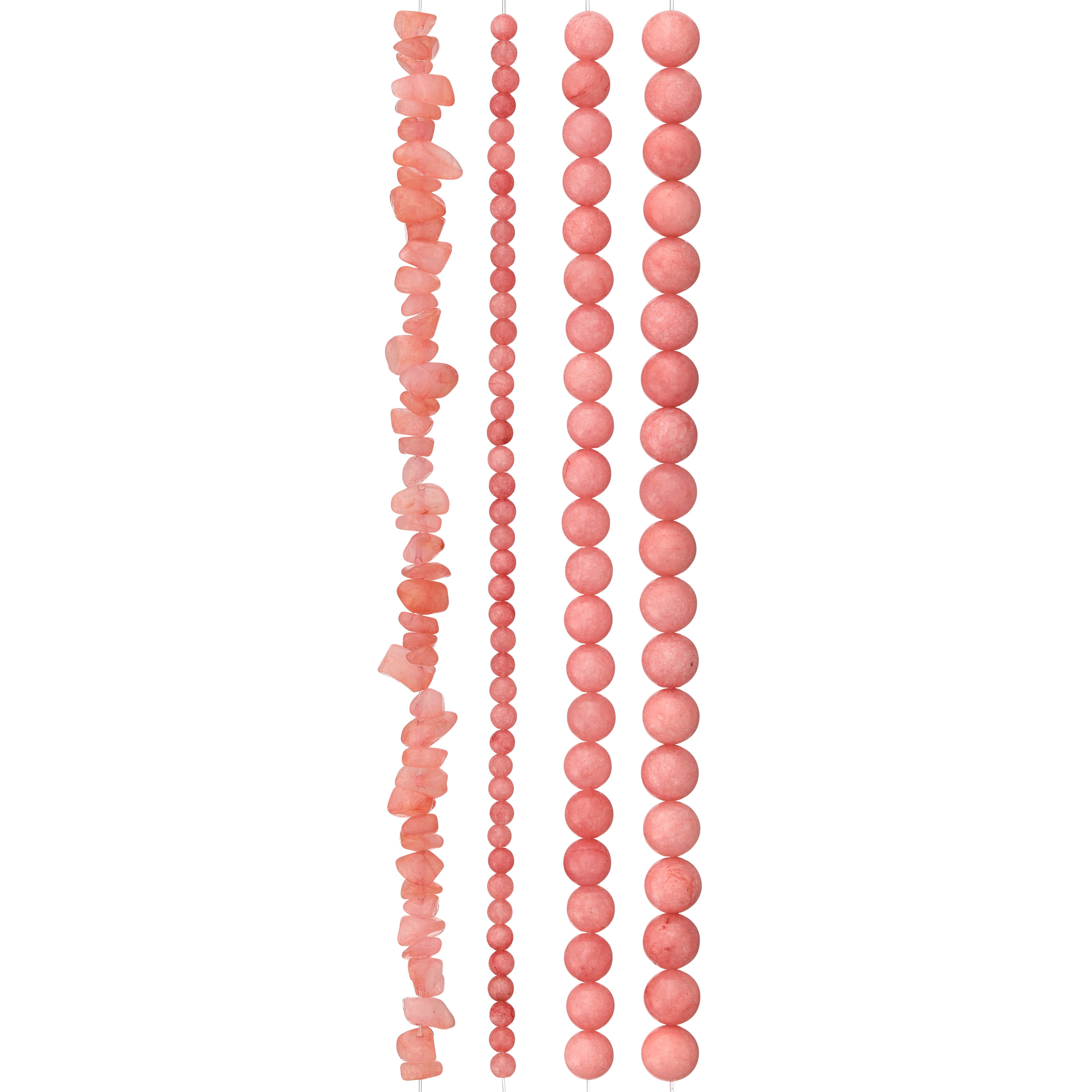 6 Pack: Pink Quartzite Beads Value Pack by Bead Landing™