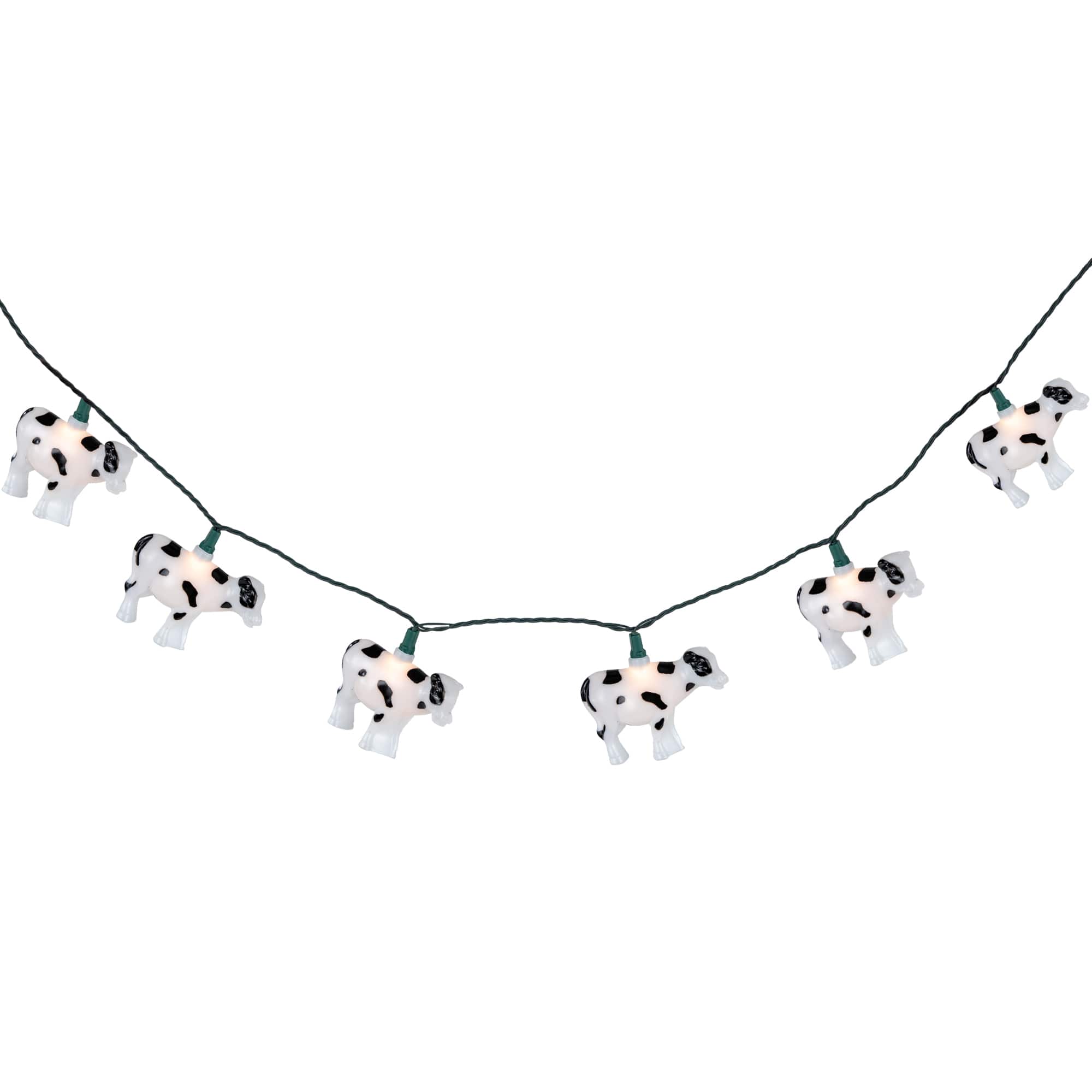 10ct. Cow Patio String Lights