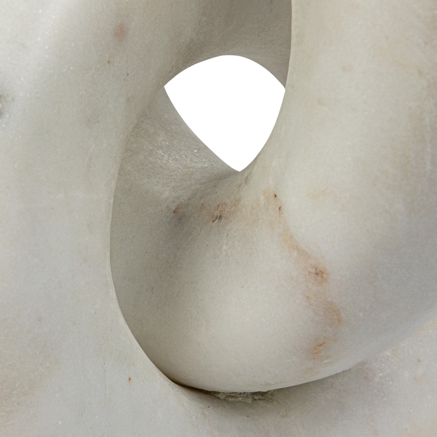 Hello Honey® 8" White Decorative Marble Chain Link Taper Candle Holder