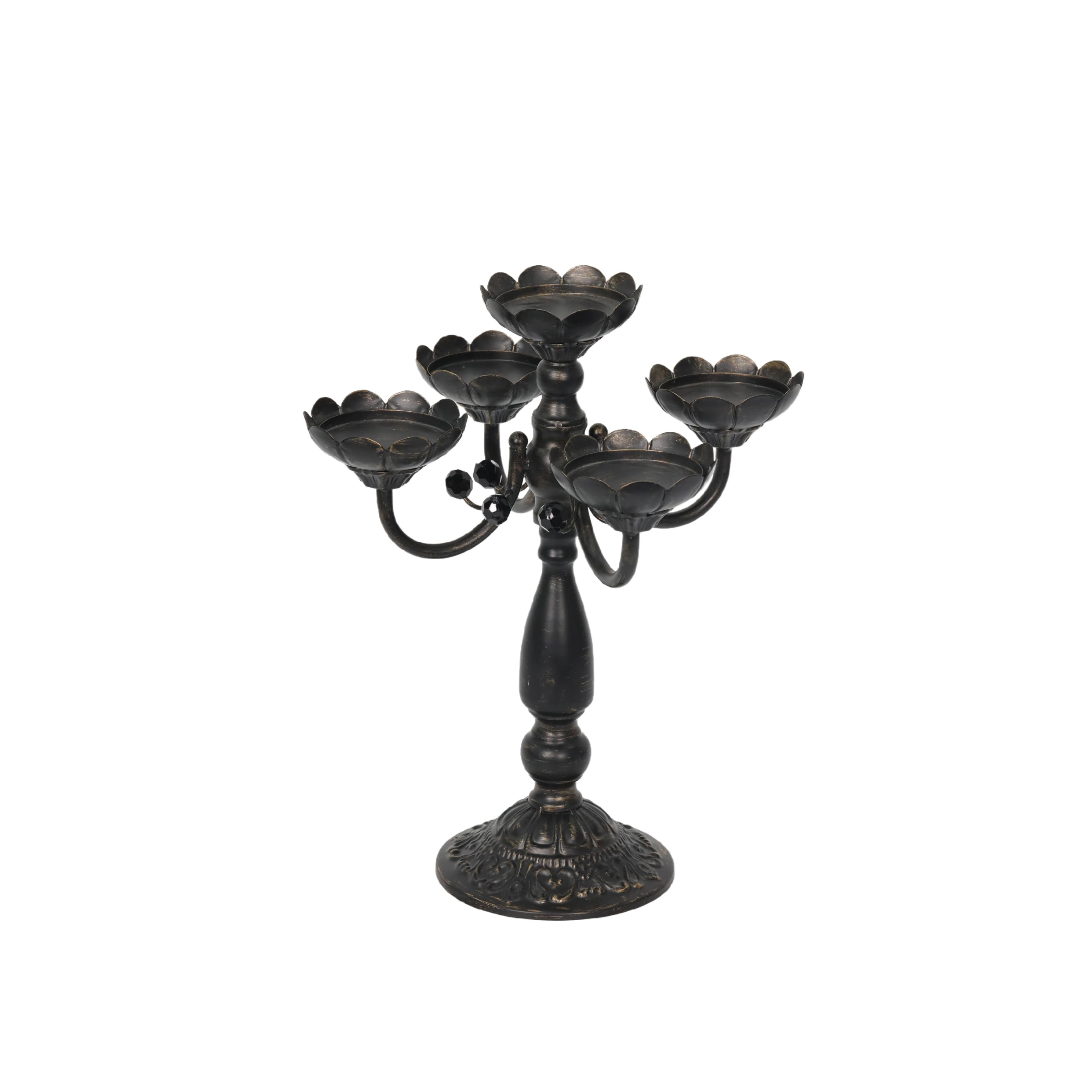 15" Black Pillar Candle Candelabra by Ashland®