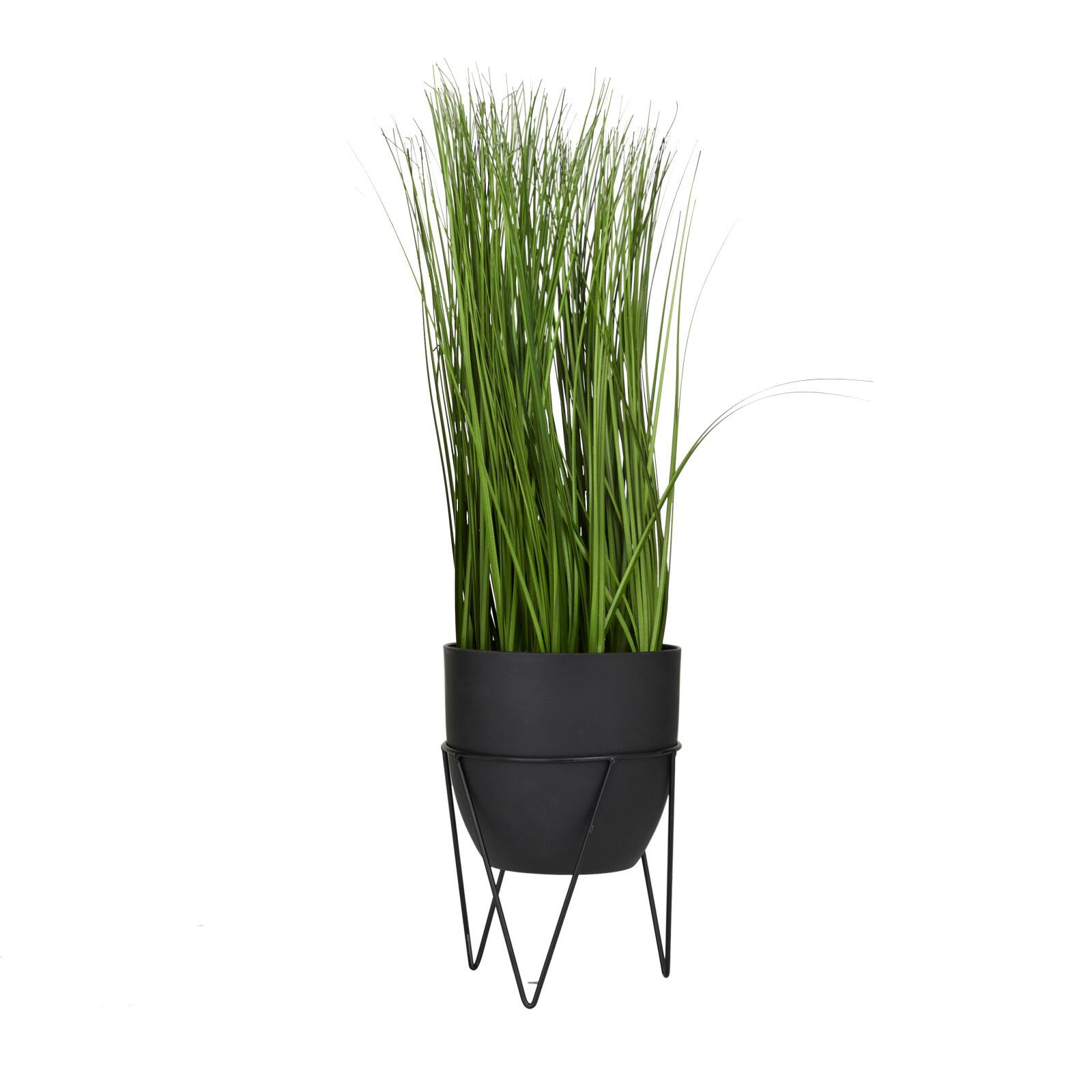 21" Black Contemporary Floral & Botanical Artificial Foliage