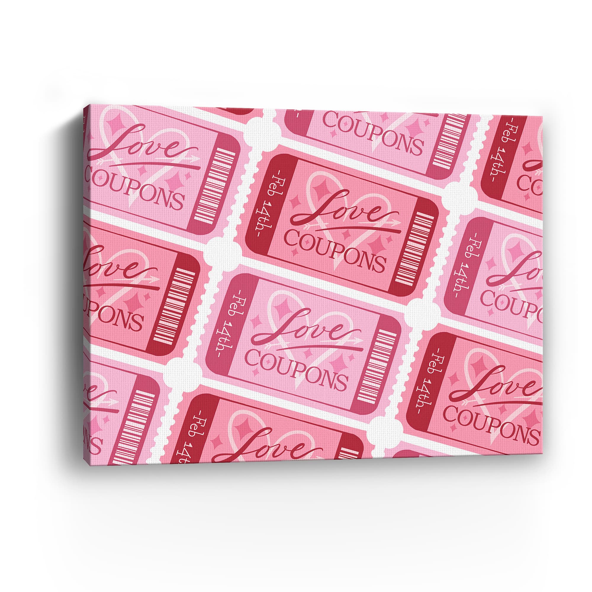 Love Coupons Canvas Giclée Art