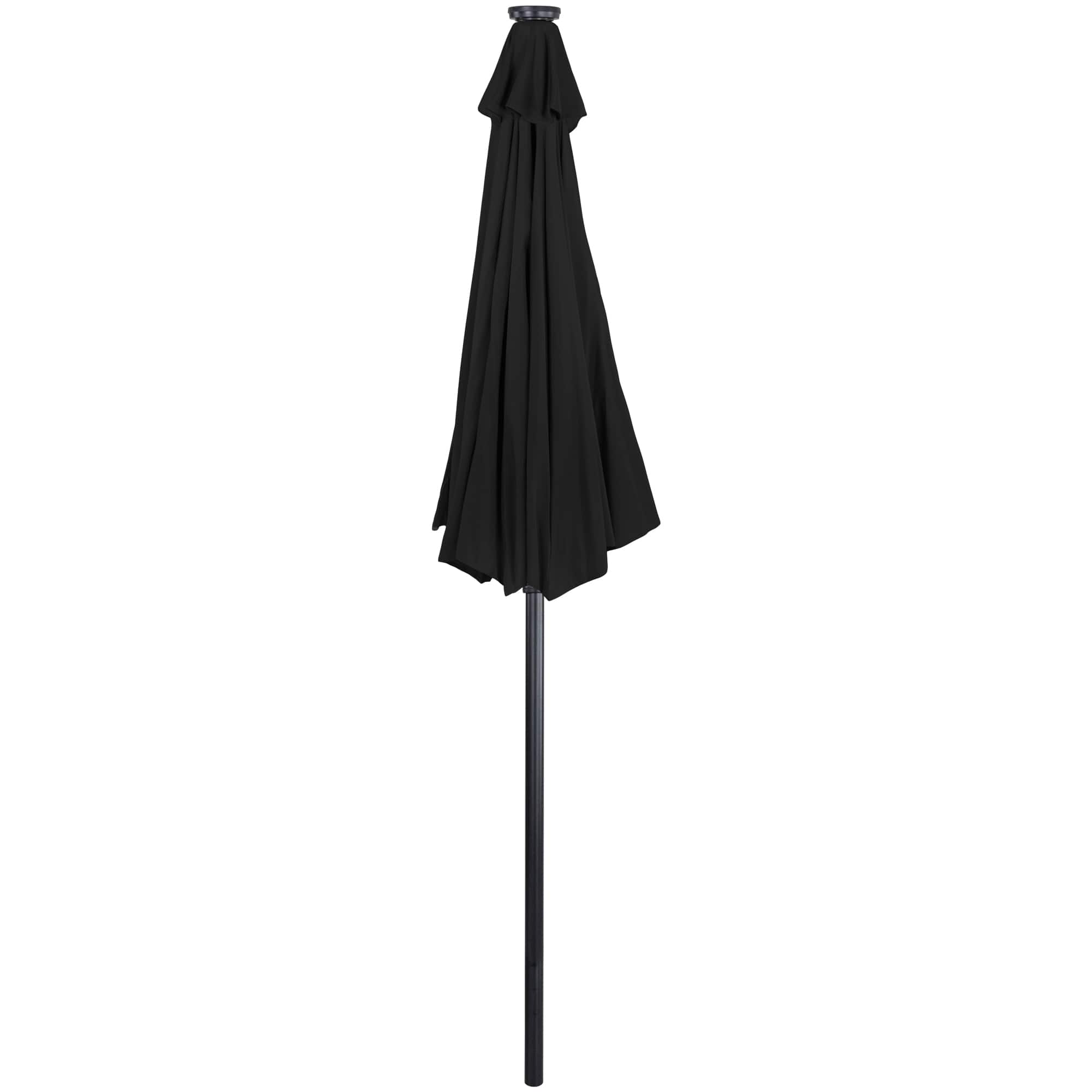 9ft. Solar Lighted Outdoor Patio Market Umbrella