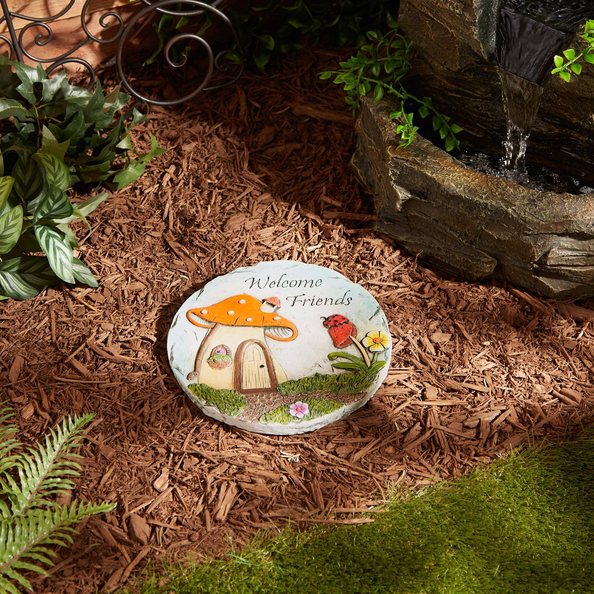 9.75" Welcome Friends Stepping Stone