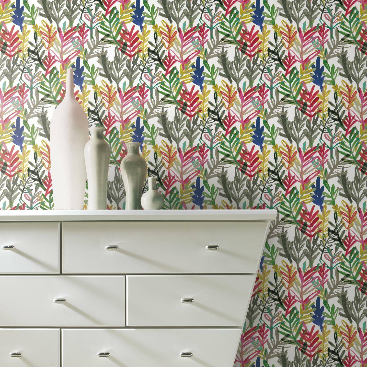 RoomMates Vibrant Canvas Peel & Stick Wallpaper