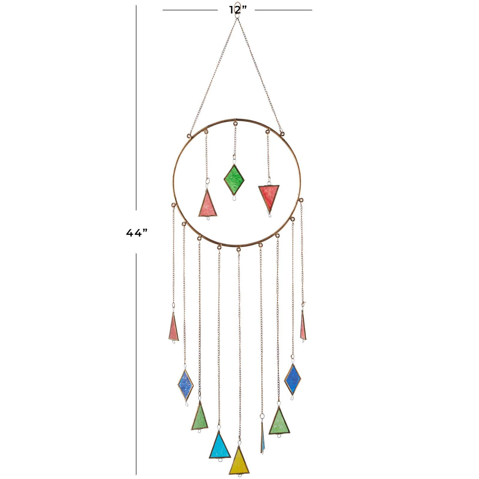 Multi Aluminum Contemporary Windchime 44" x 12" x 3"