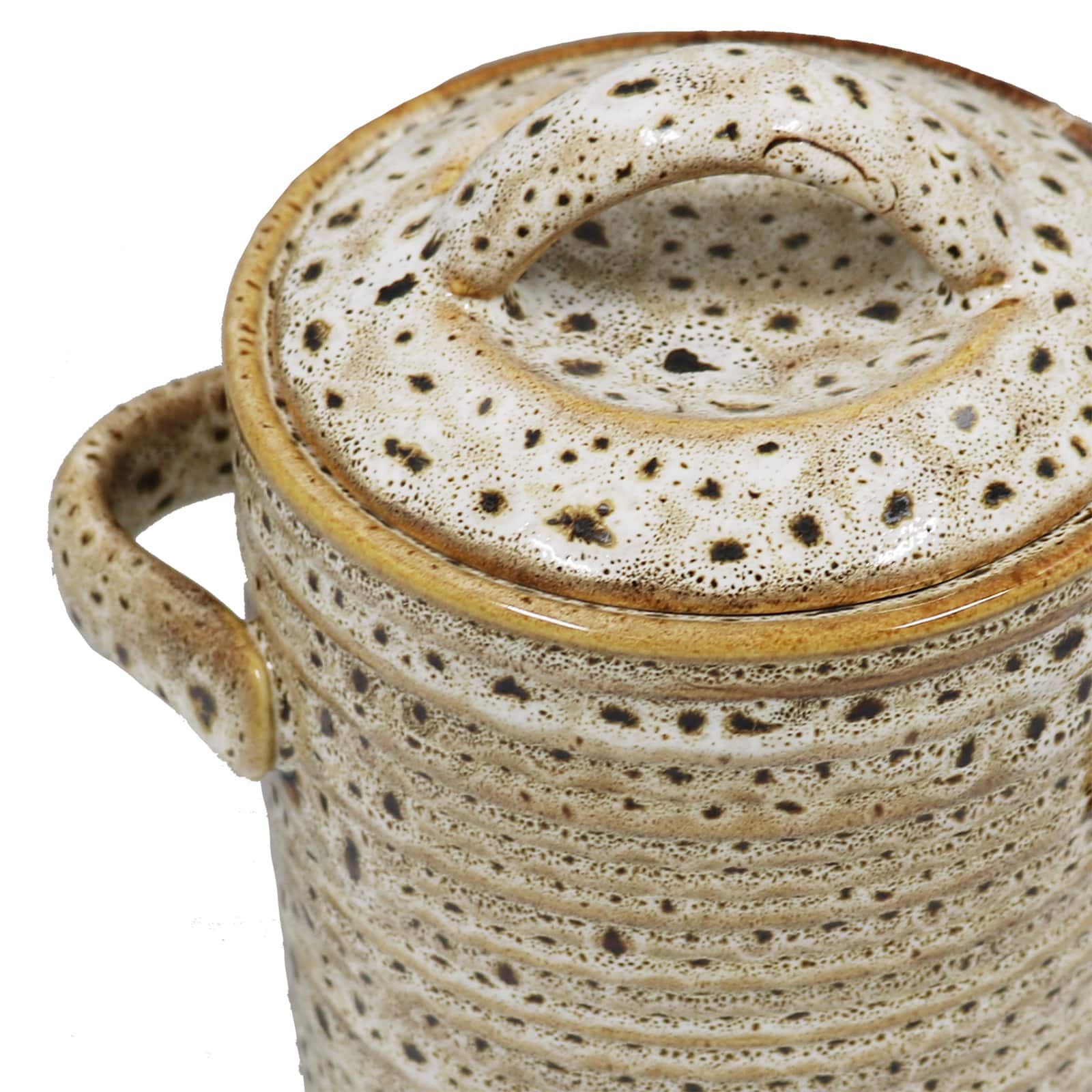 8" Brown Ceramic Container by Ashland®