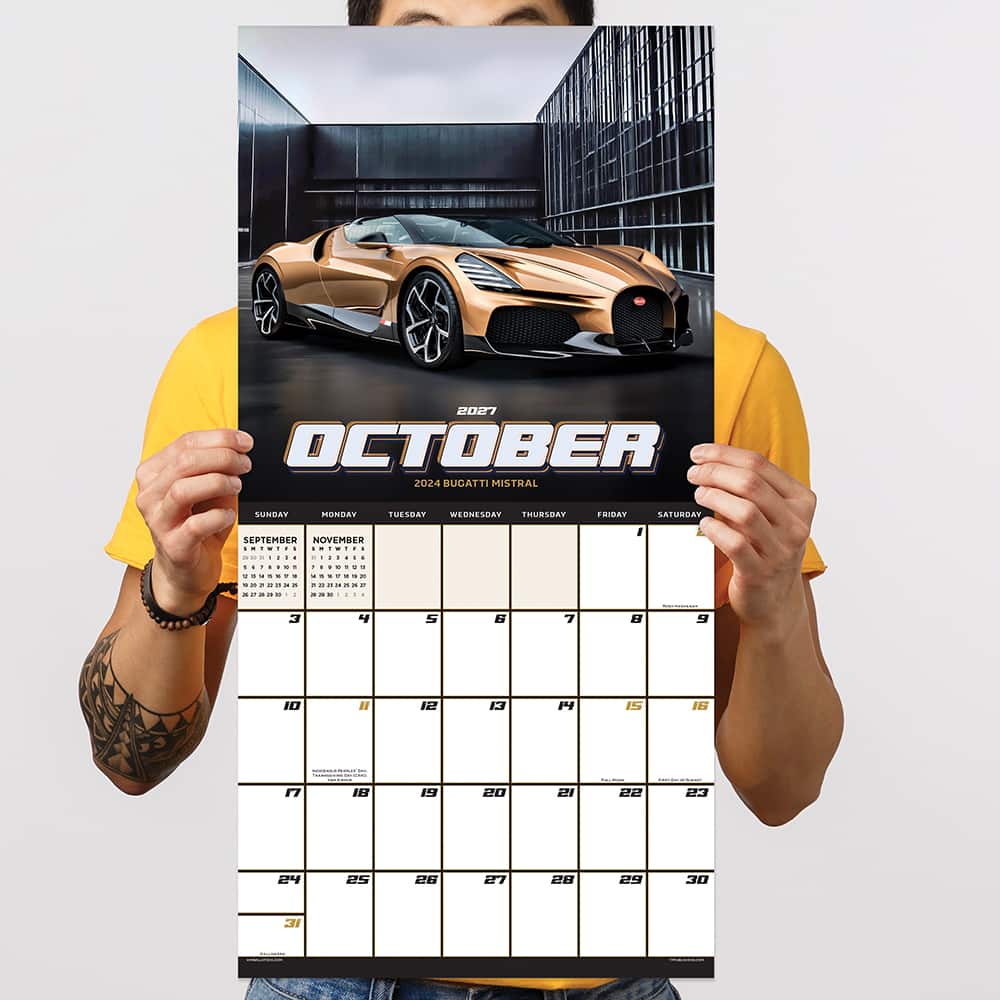 2027 Dream Cars Wall Calendar