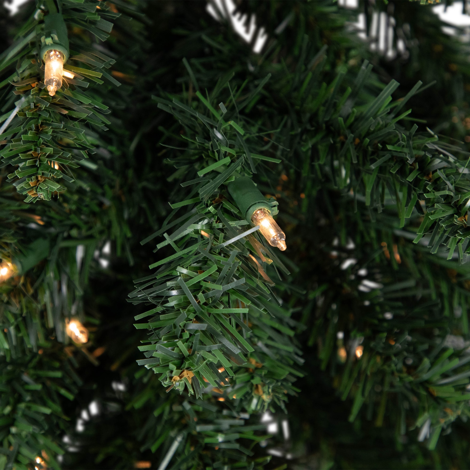 3ft. Pre-Lit Buffalo Fir Artificial Christmas Wall or Door Tree, Clear Dura Lights