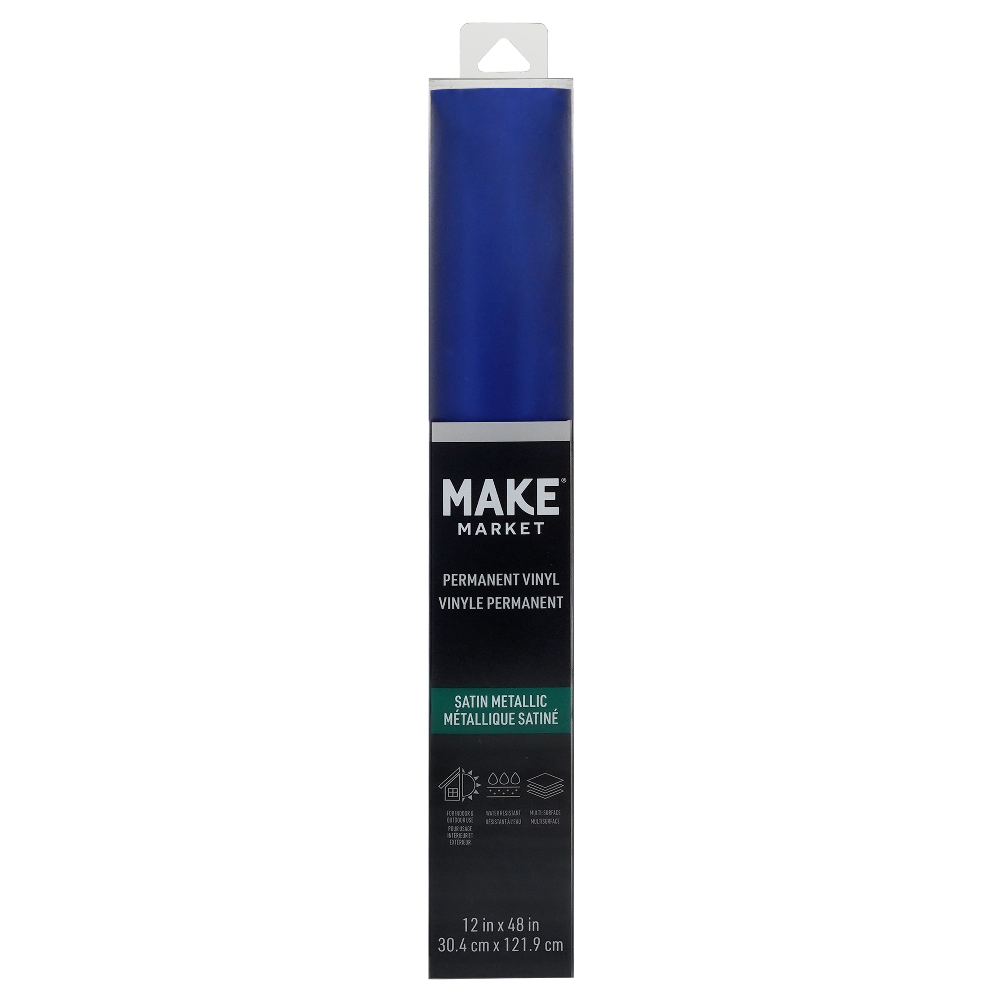 12 Pack: Satin Metallic Permanent Vinyl by Make Market®