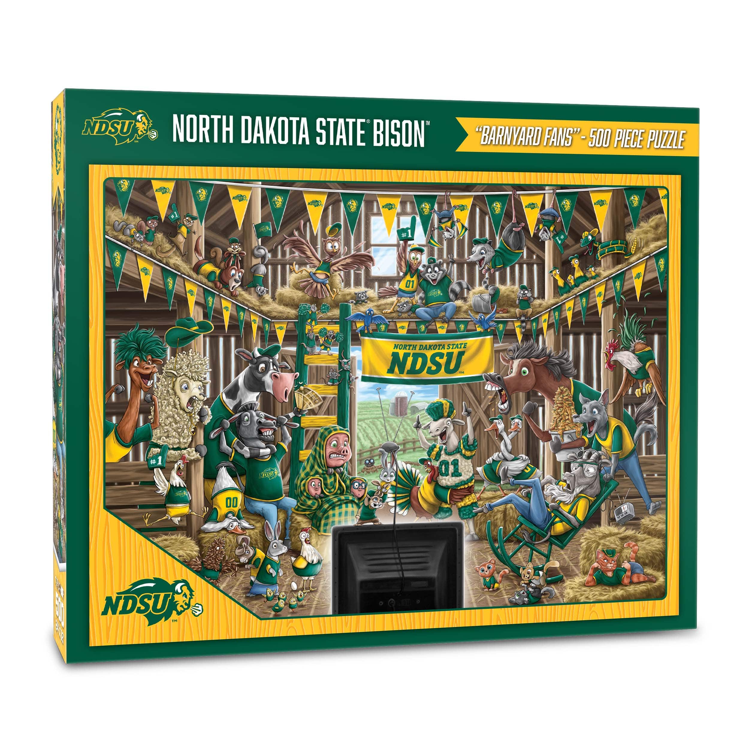 College Barnyard Fans 500 Piece Puzzle, Color: Colorado State Rams