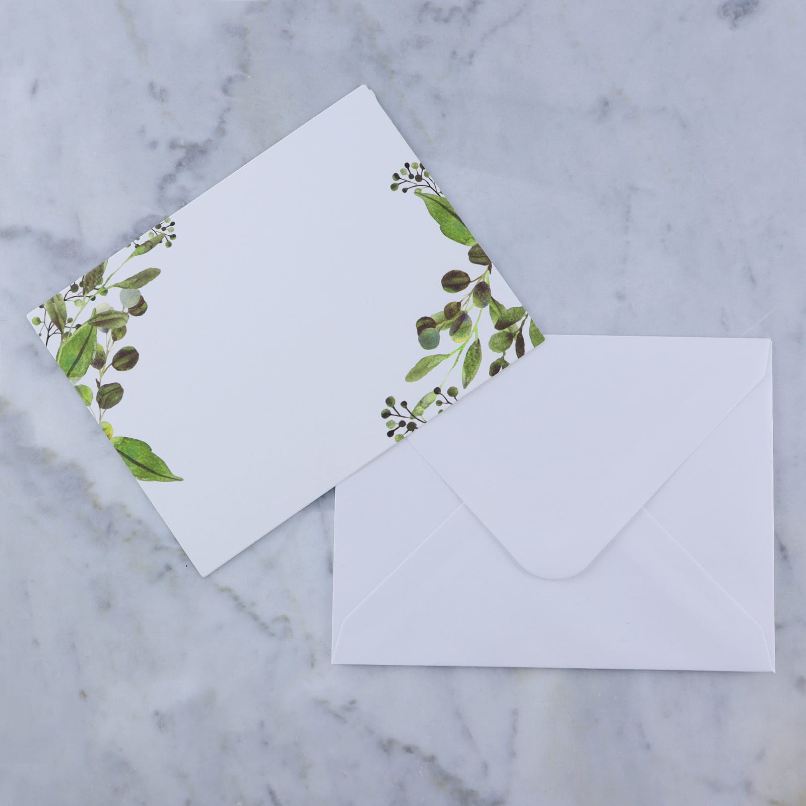 Greenery Flat Cards & Envelopes by Recollections™, 4.25" x 5.5"