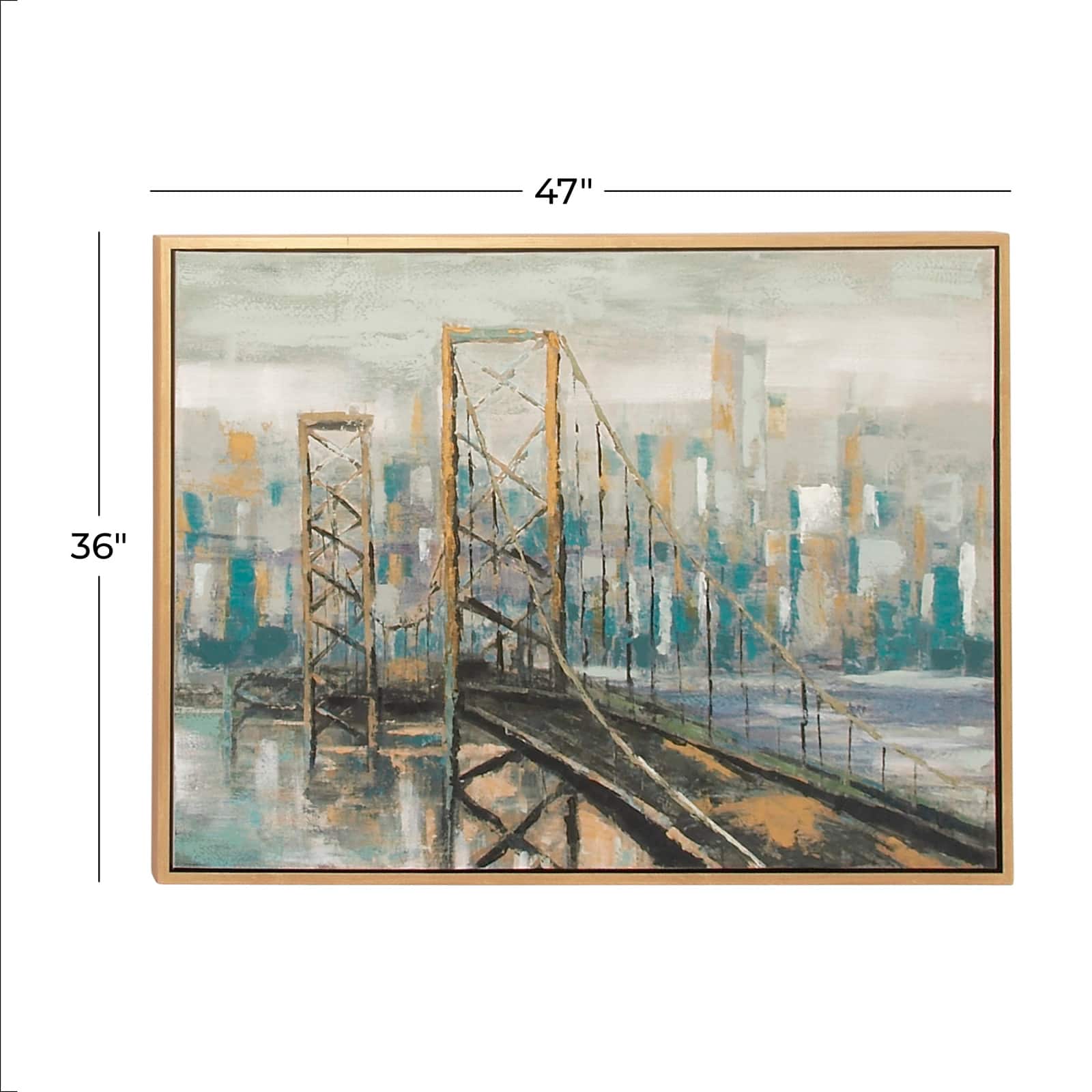 Light Brown Traditional Architecture Canvas Wall Art