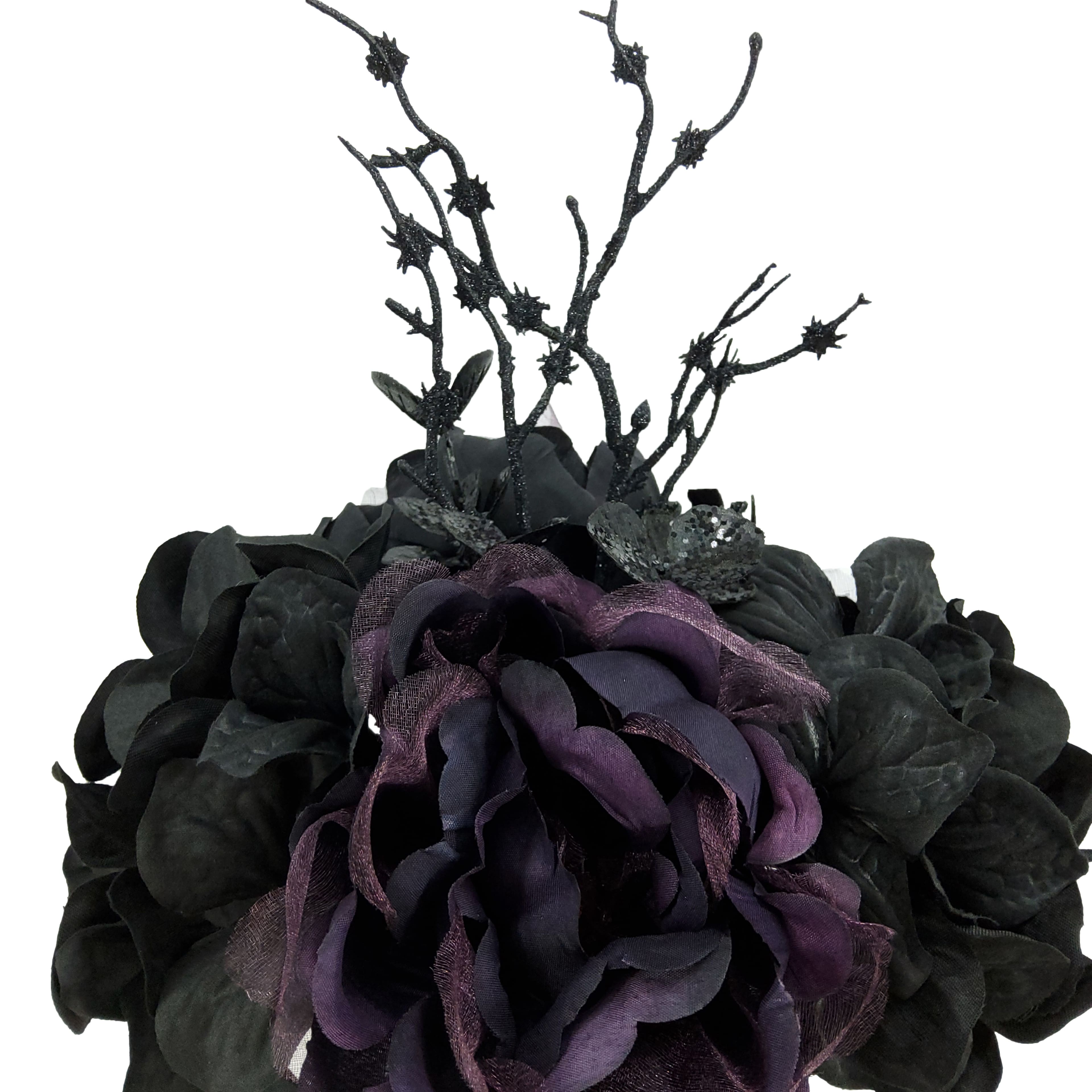 12" Black Hydrangea Mix Bouquet by Ashland®