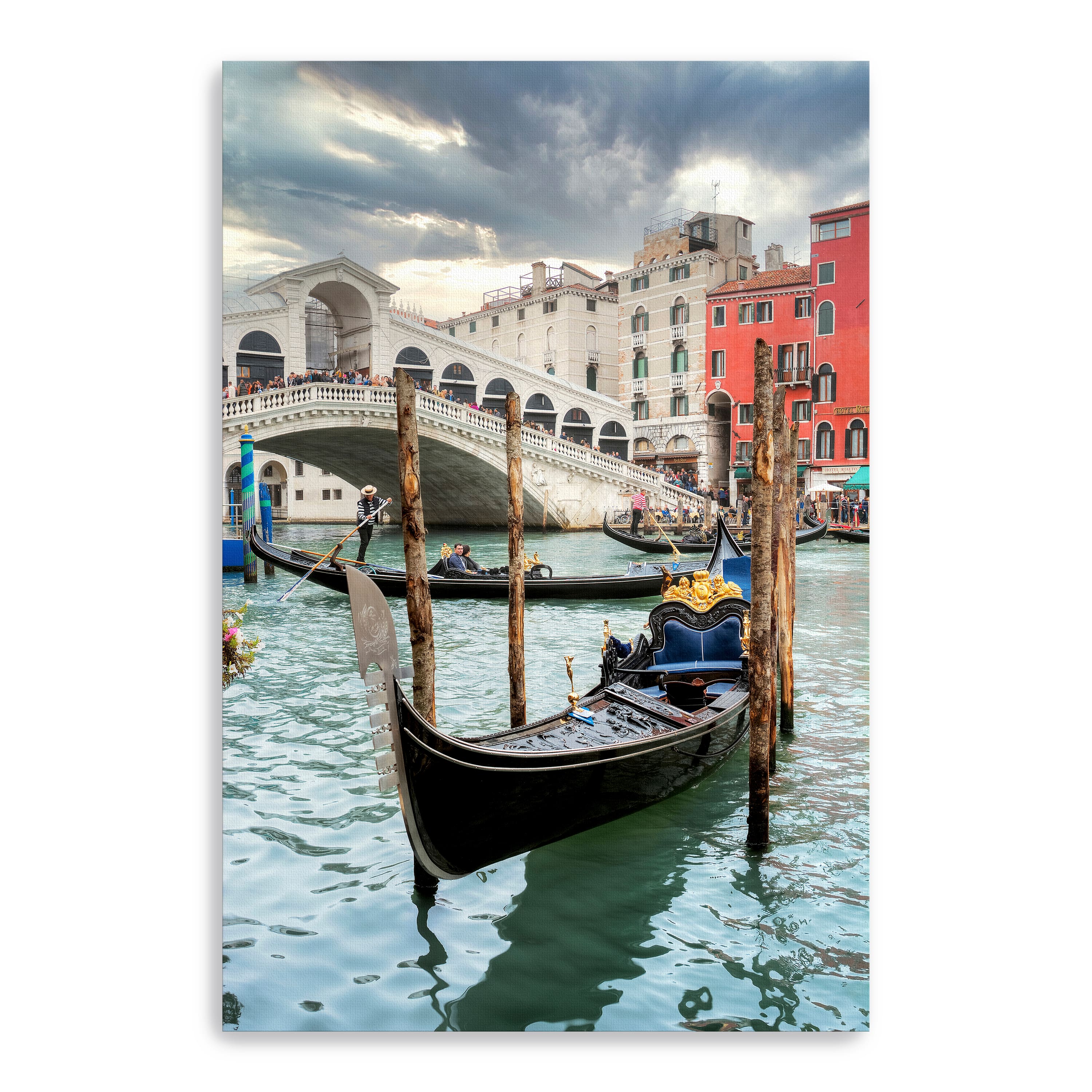 Lumaprints Gondola Rialto Bridge No.1 Canvas Wall Art