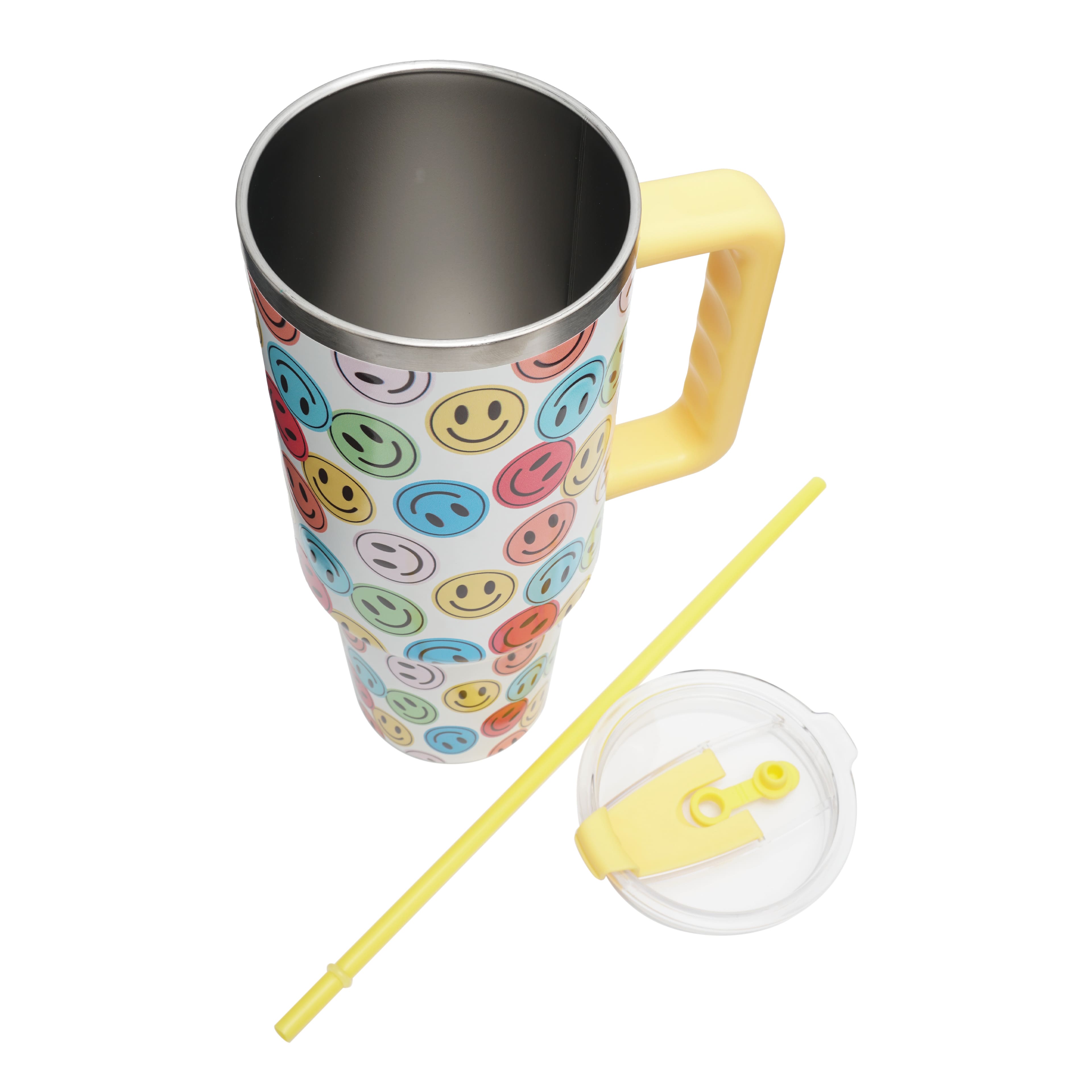 40oz. Smiley Face Stainless Steel Insulated Tumbler by Ashland®