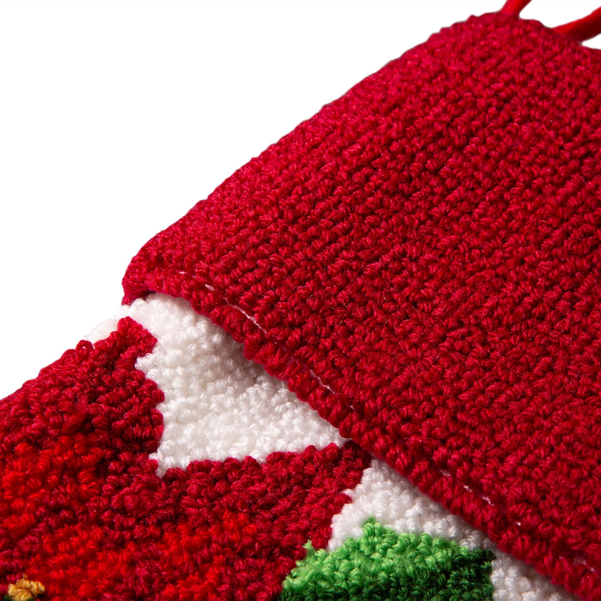 Glitzhome® 21" Poinsettia Hooked Stocking