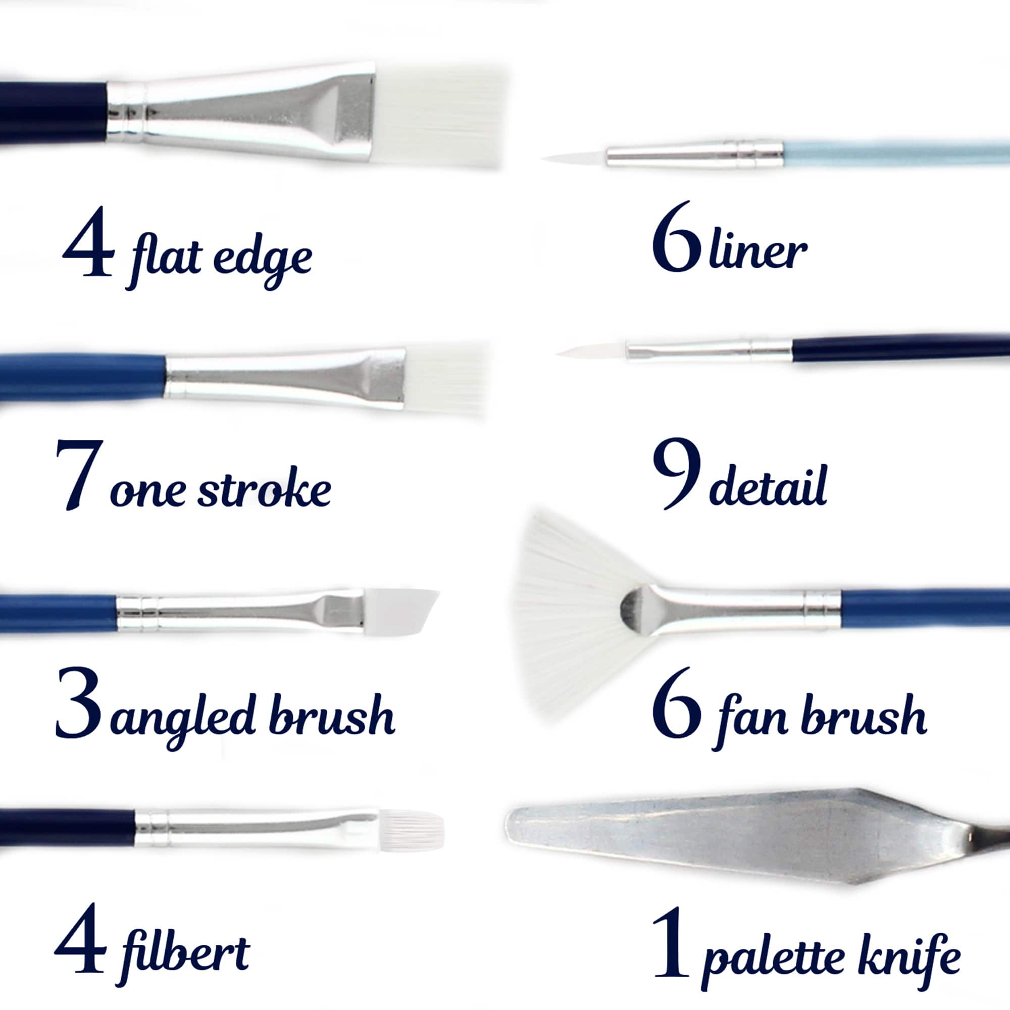 ArtSkills® 40-Piece Premium Paint Brush Set with Palette Knife & Storage Tube