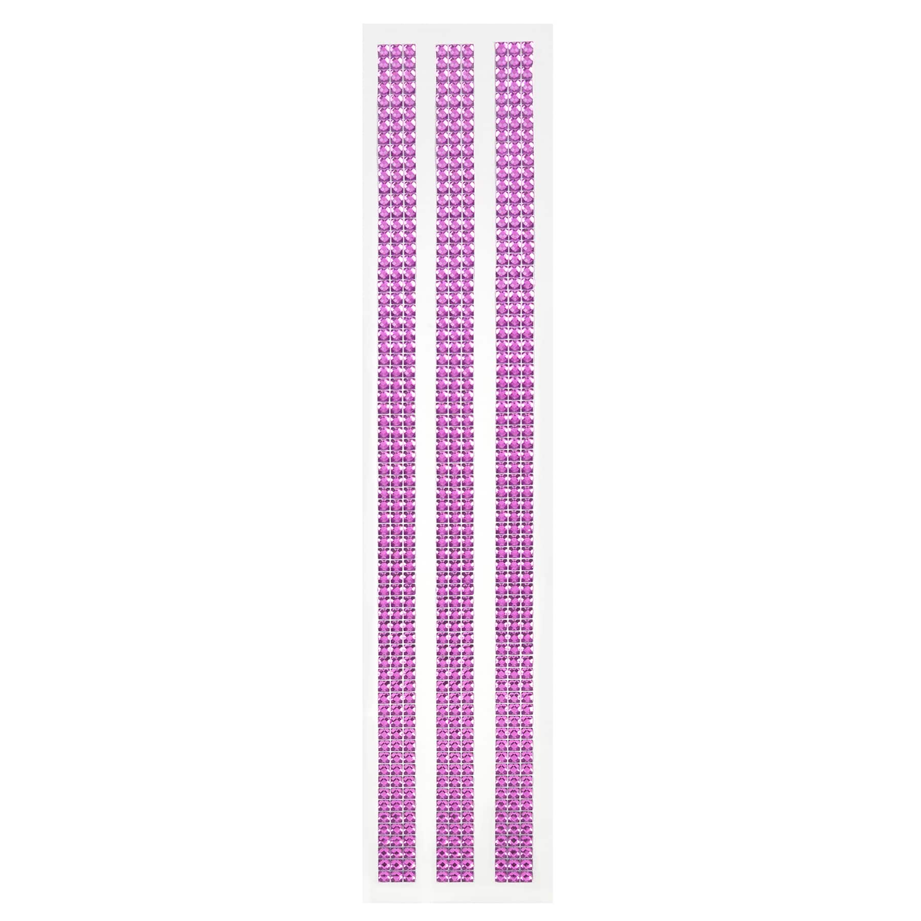 12 Packs: 3 ct. (36 total) Violet Border Bling Stickers by Recollections™