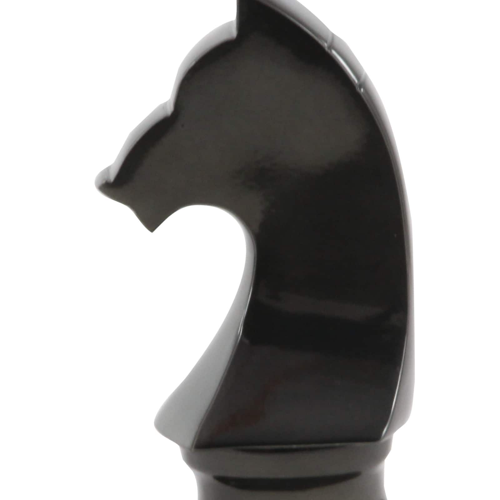 CosmoLiving by Cosmopolitan Dark Gray Chess Sculpture Set