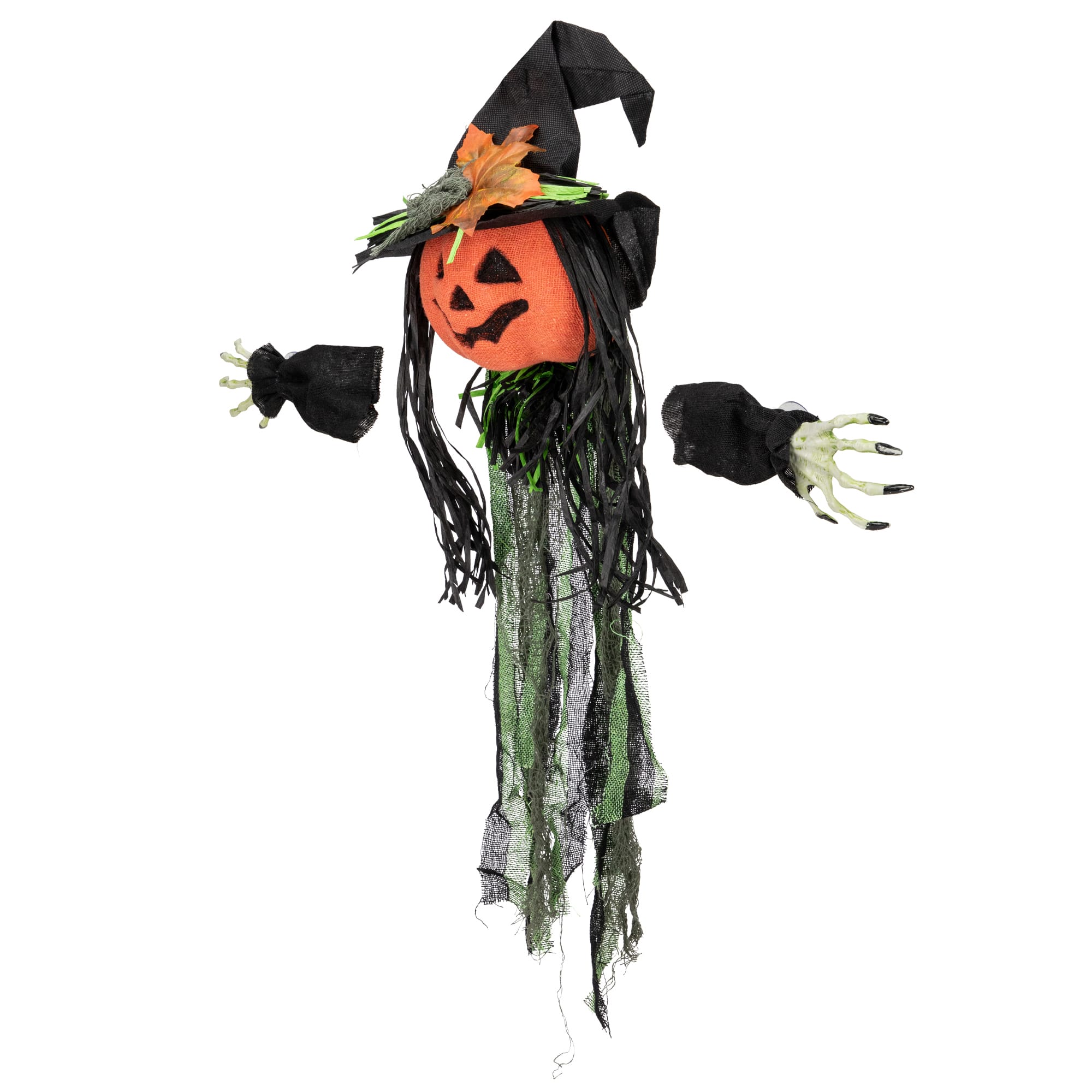 Creepy Jack-O-Lantern 3D Halloween Window Decoration
