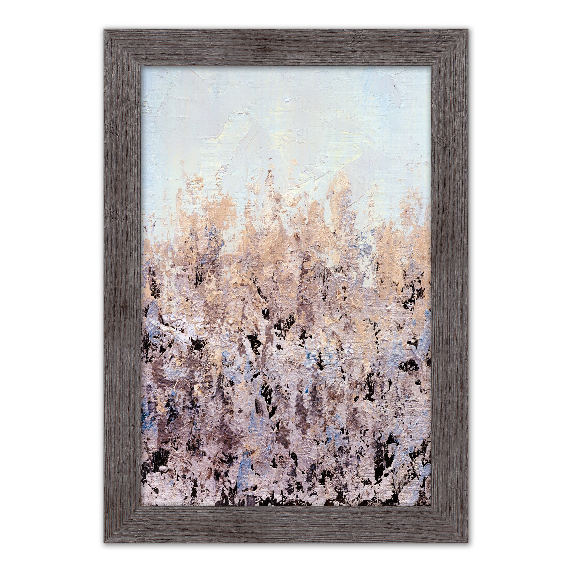 Blush Paint 16" x 24" Western Gray Framed Print