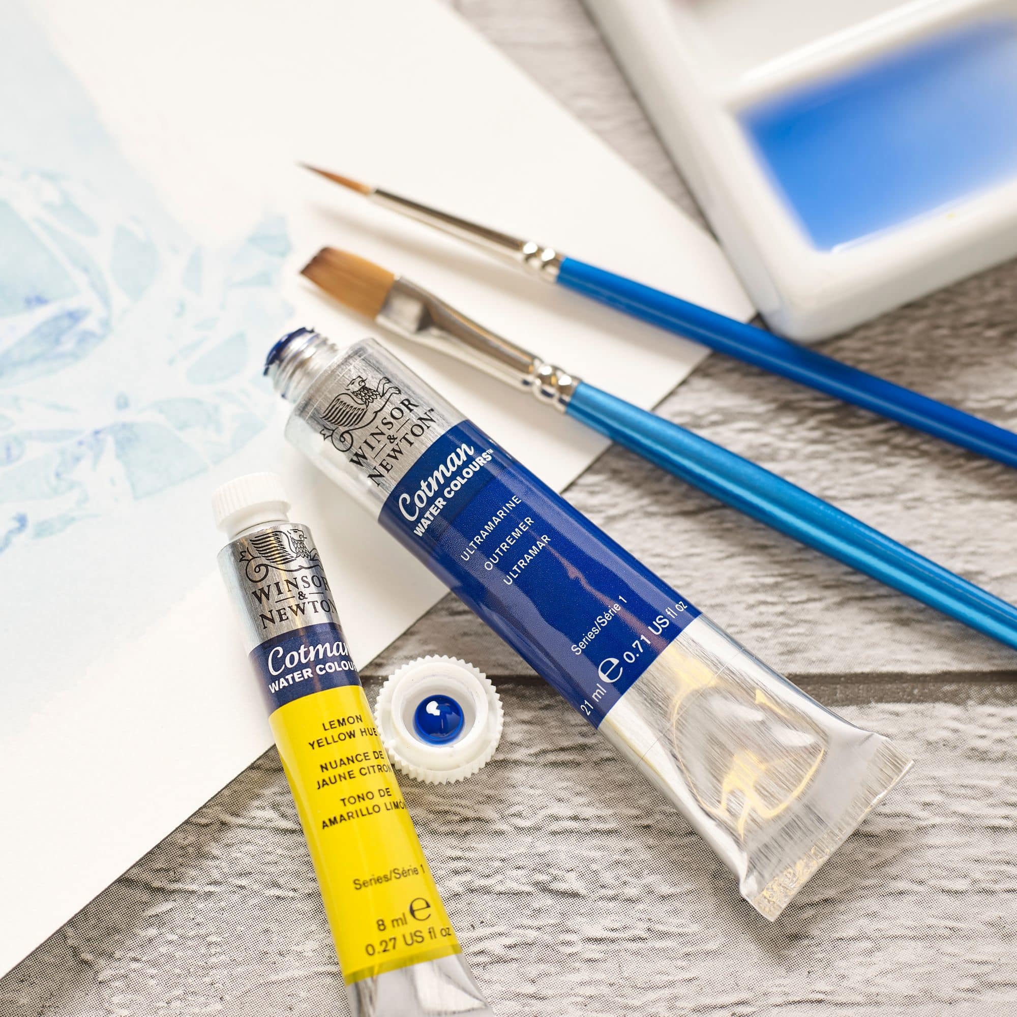 Winsor & Newton® Cotman® 3 Piece Round Brush Set 1