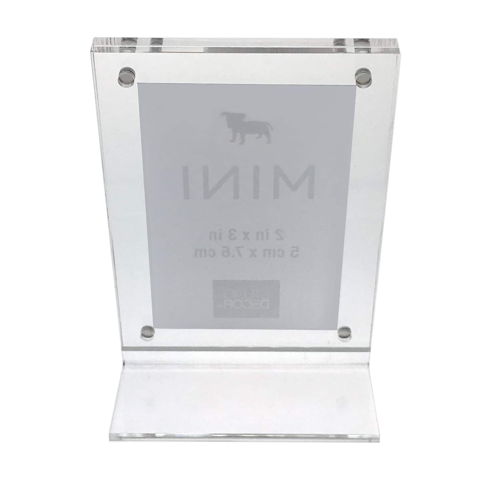 24 Pack: Clear Slanted 2" x 3" Mini Frame by Studio Décor®