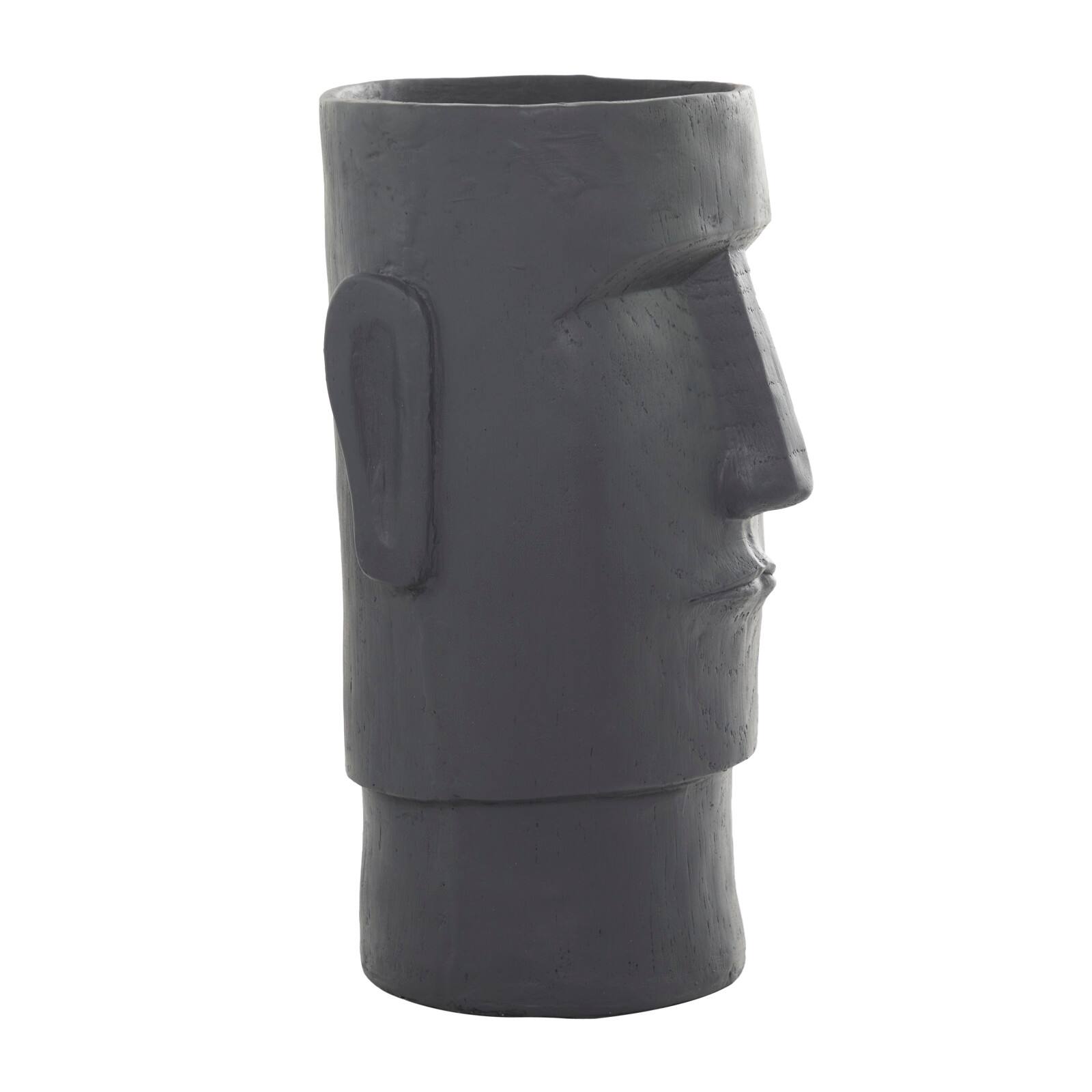 Grey Contemporary Abstract Planter, 12" x 13" x 23"