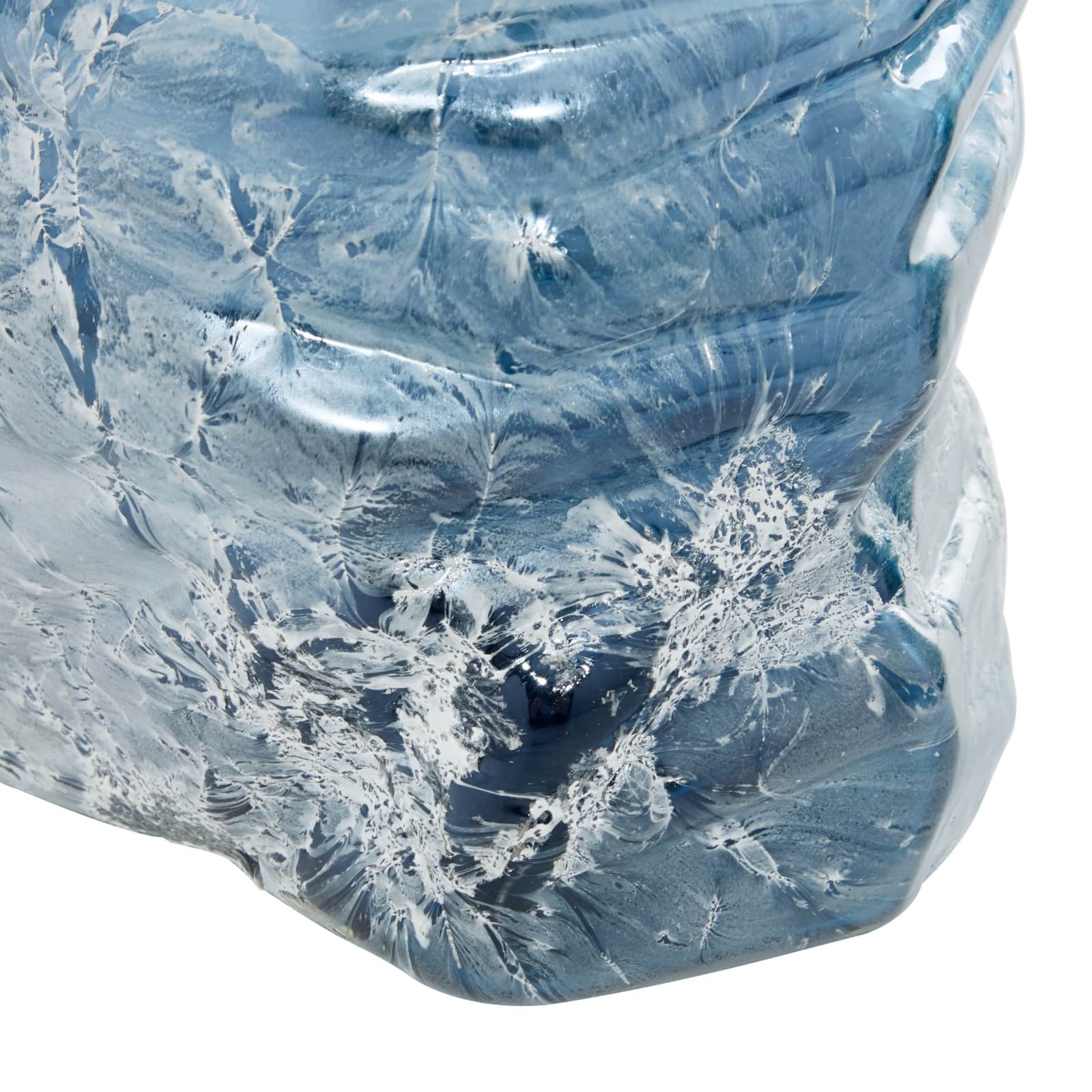 Blue Contemporary Glass Vase Set