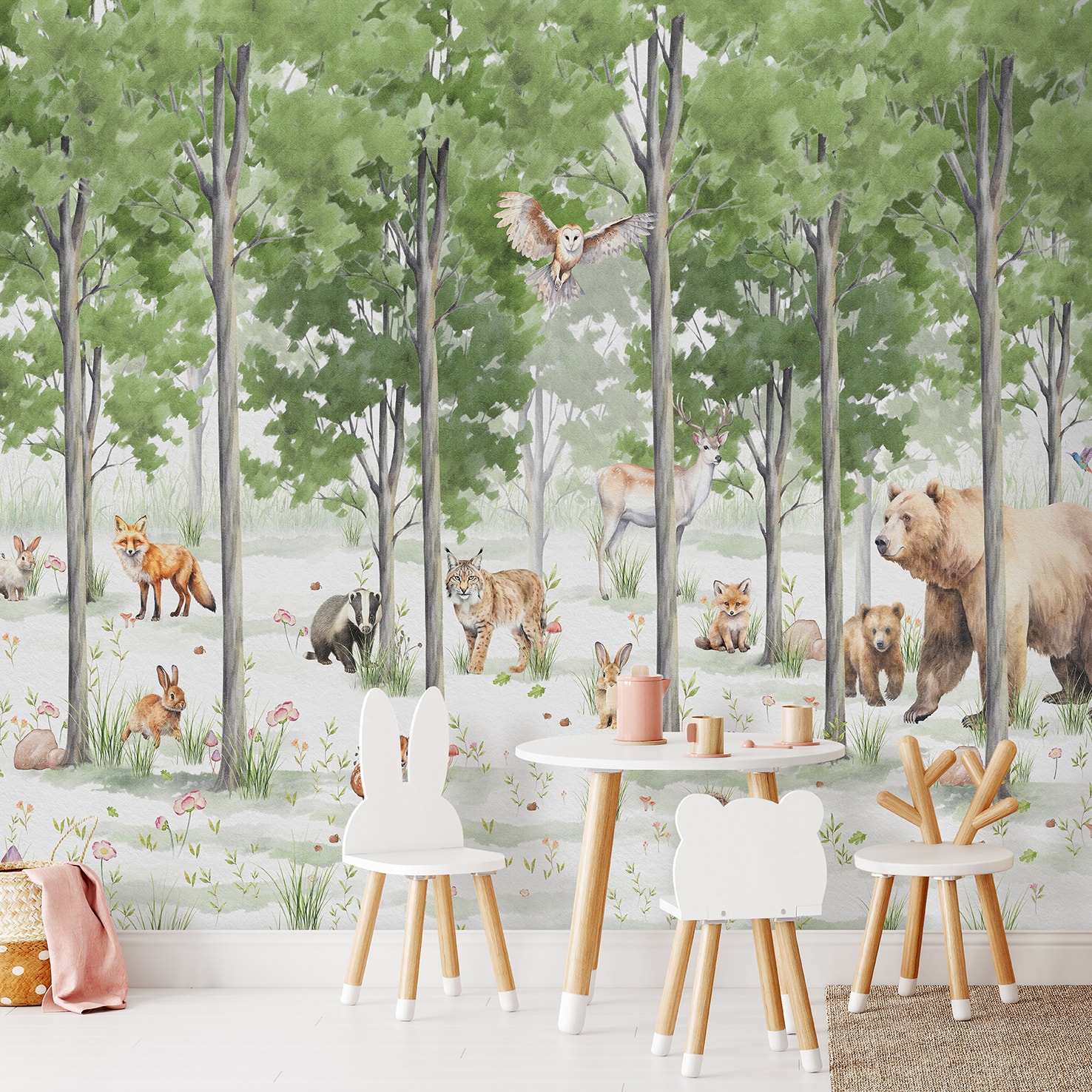 Designs Direct Woodland Animals Wall Mural