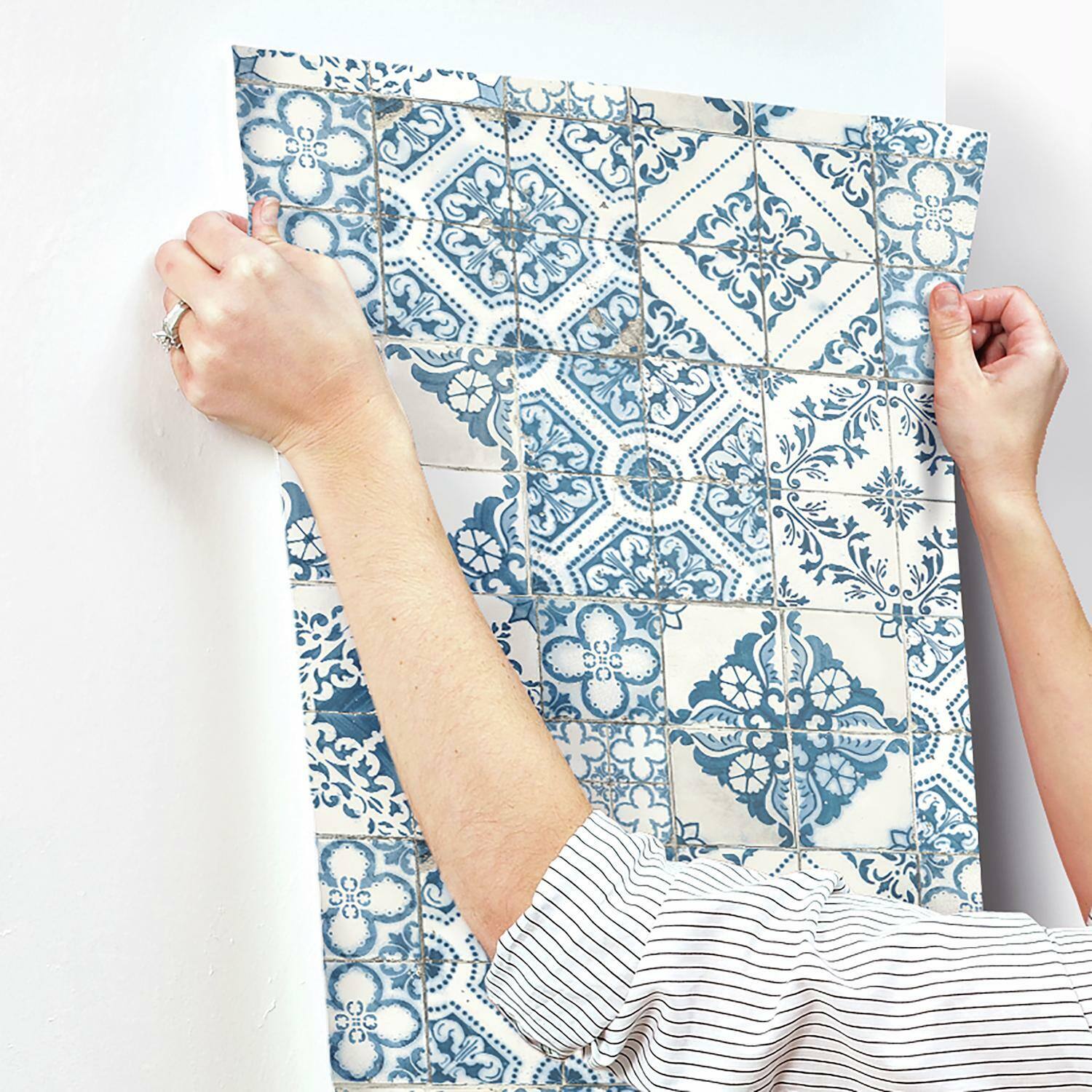 RoomMates Mediterranean Tile Peel & Stick Wallpaper