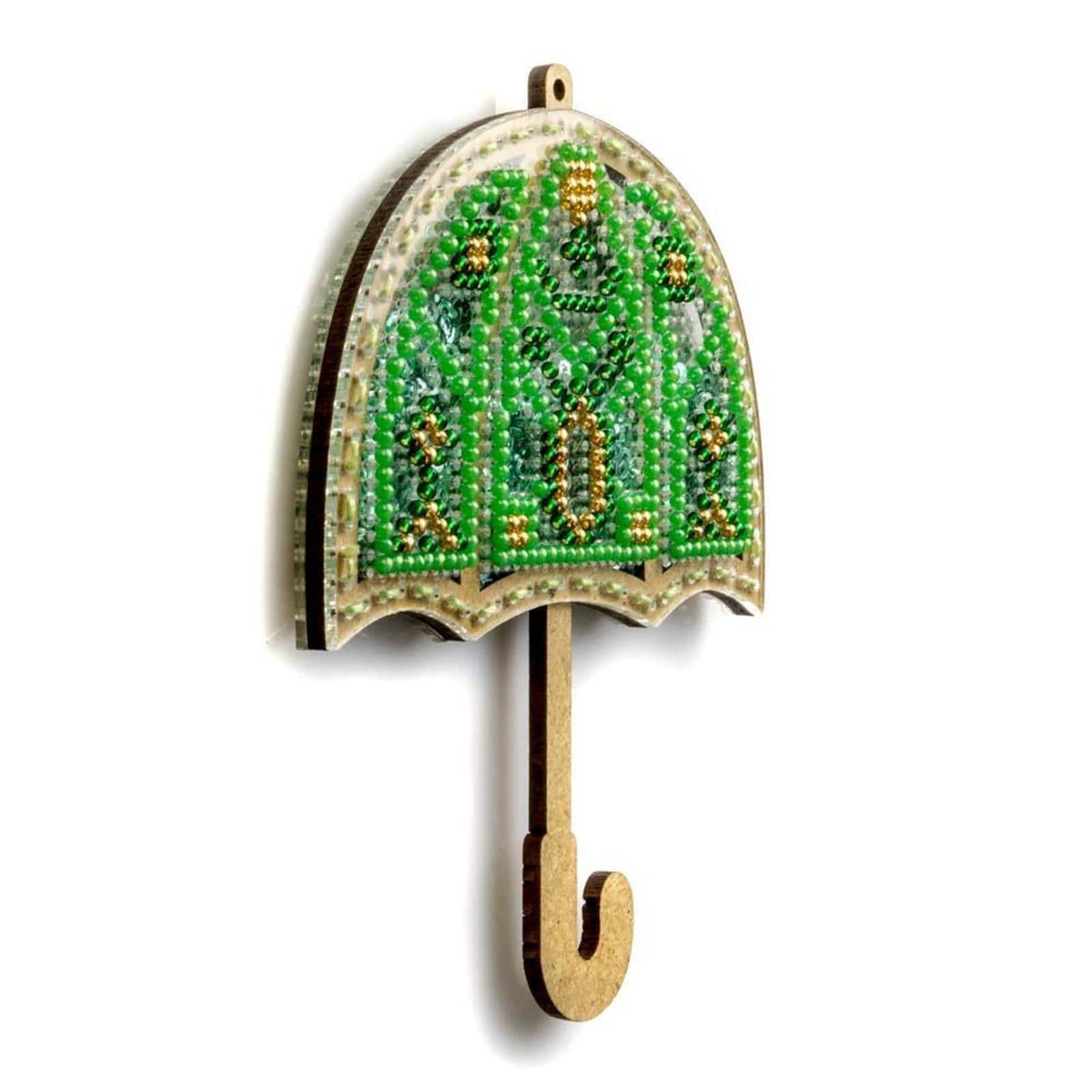 Wonderland Crafts Umbrella Christmas Ornament Bead Embroidery Kit
