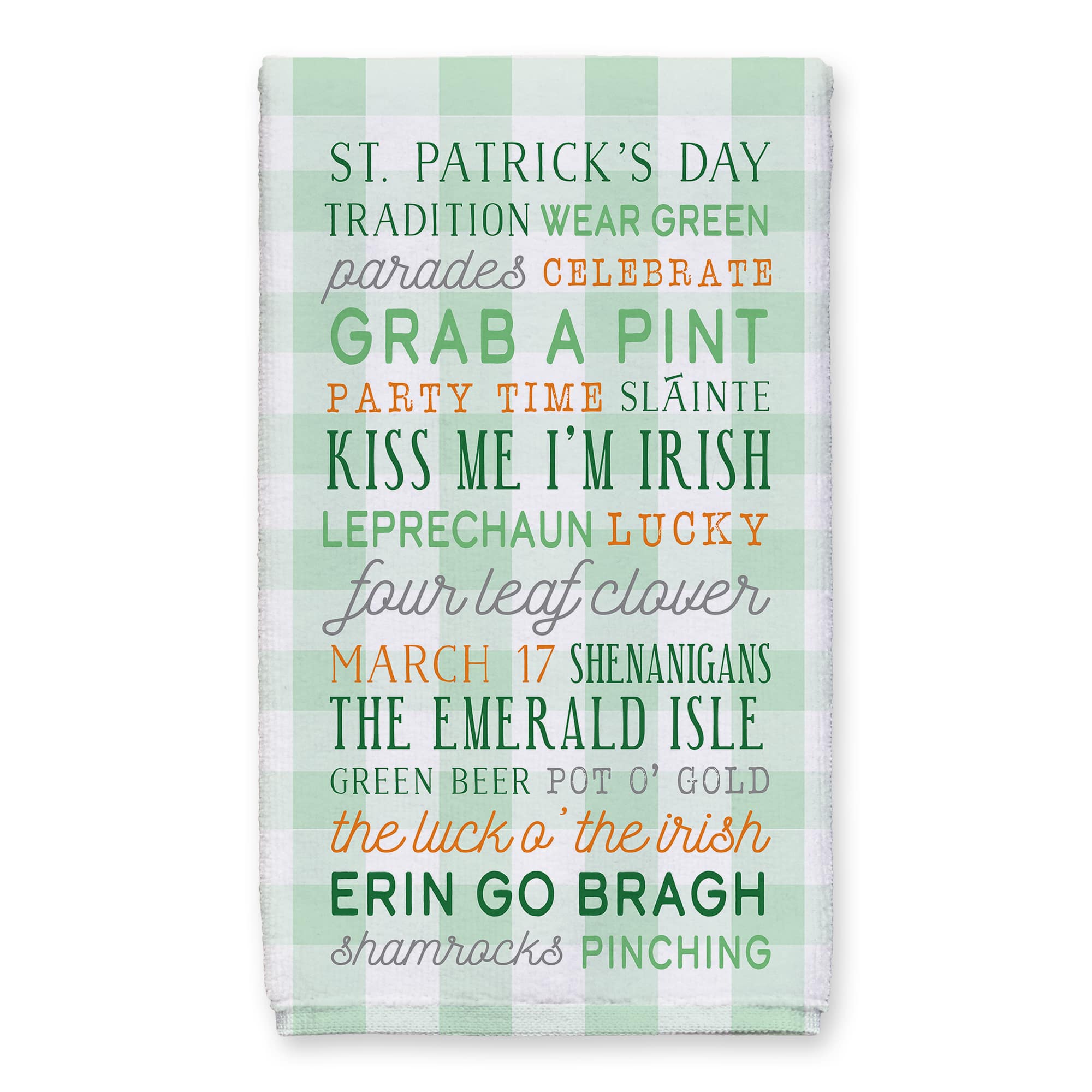 St Pat Words Tea Towel Set of 2