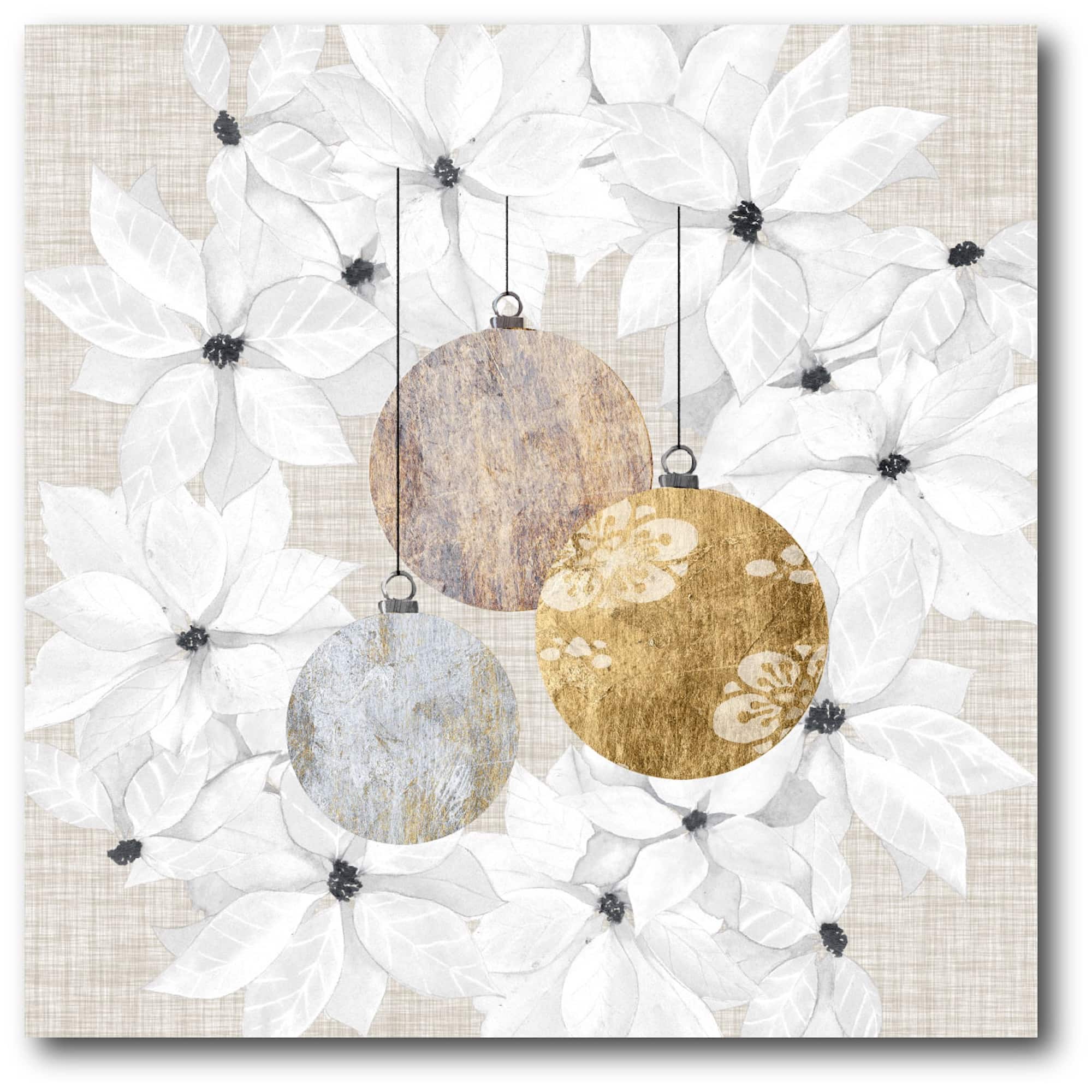 Courtside Market® Sophisticated Christmas III Gallery Wrapped Canvas Wall Art