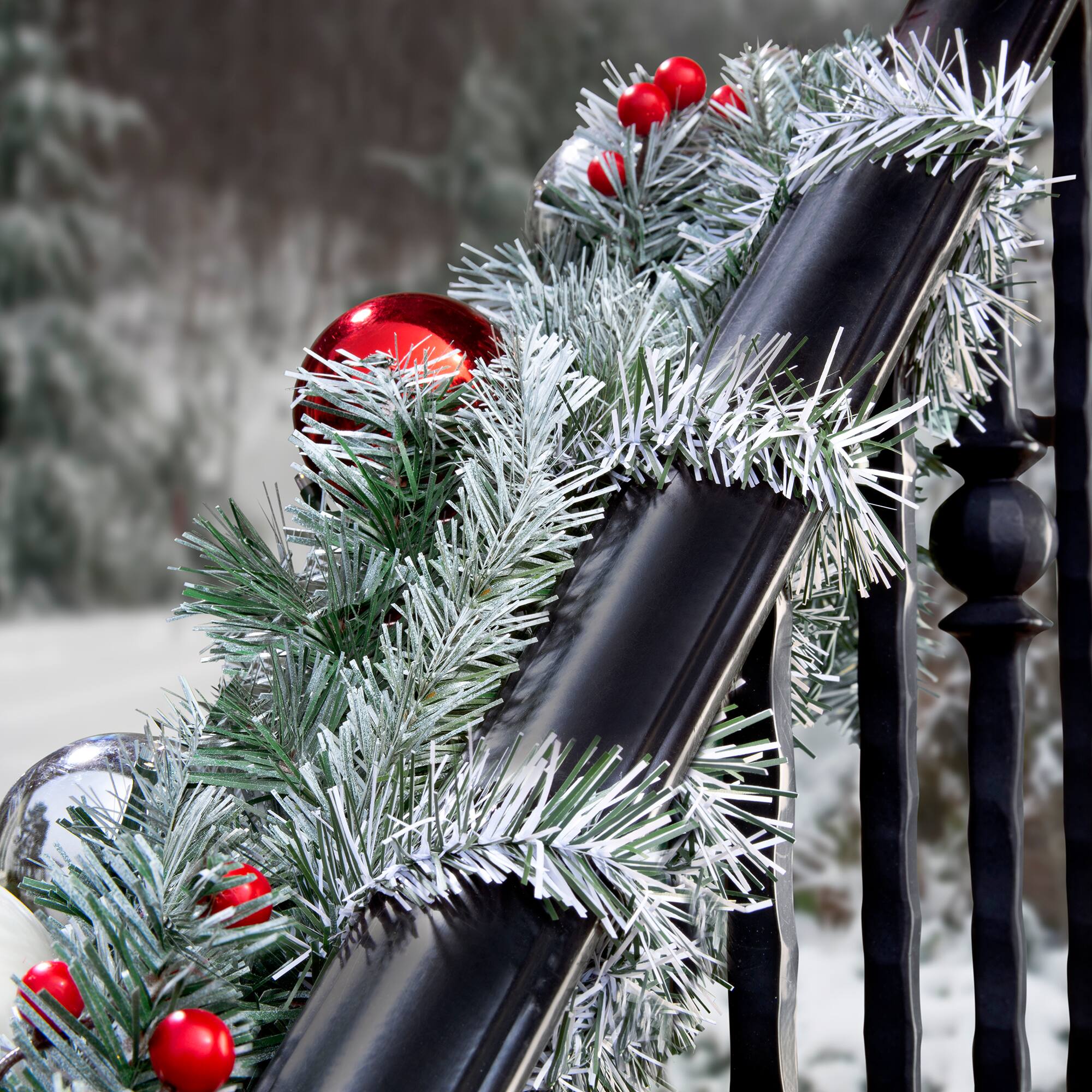 Haute Decor GarlandTies 18" Frosted Noble Pine Ties, 20ct.