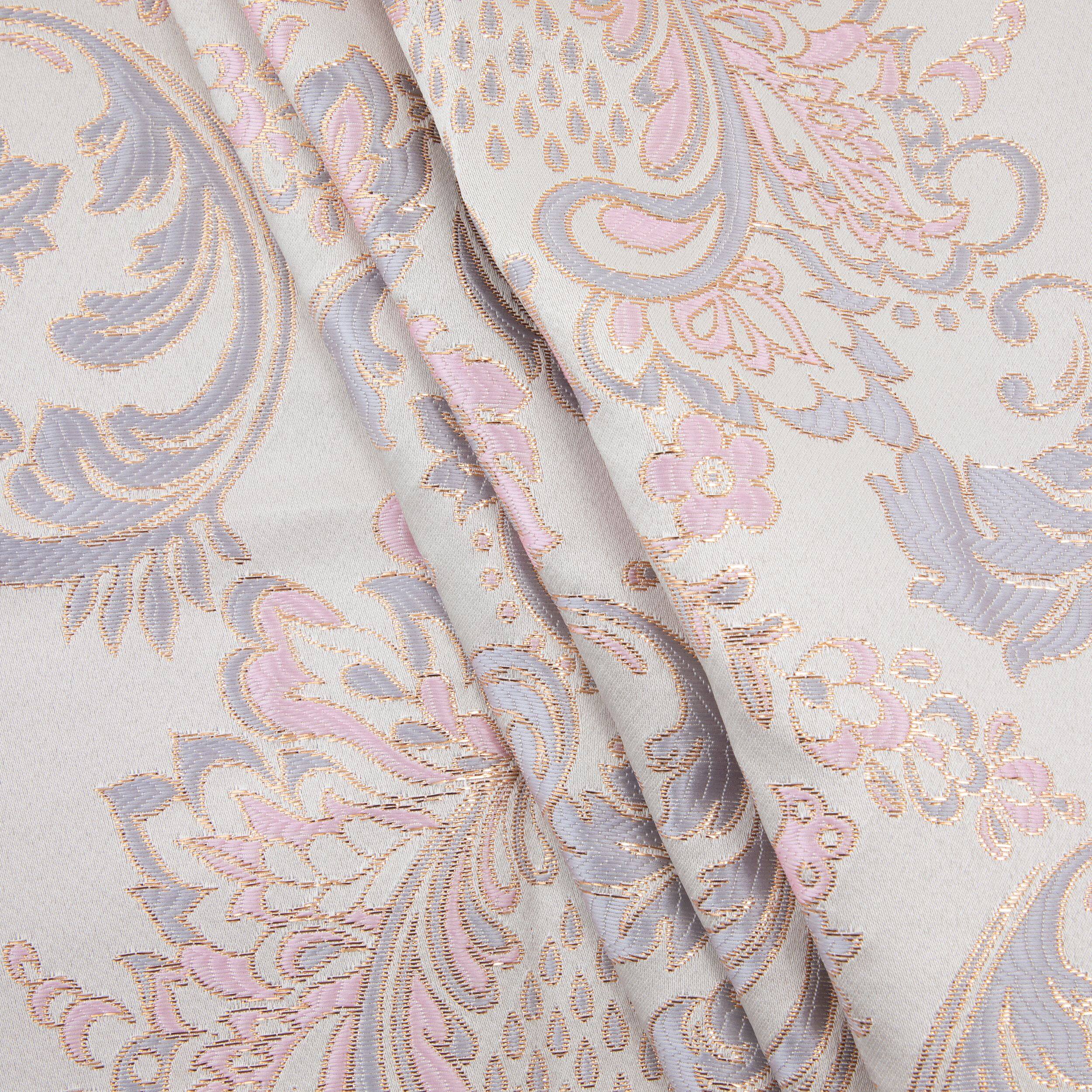 Cosplay by Yaya Han Ivory, Pink & Gold Duchesse Floral Brocade Fabric