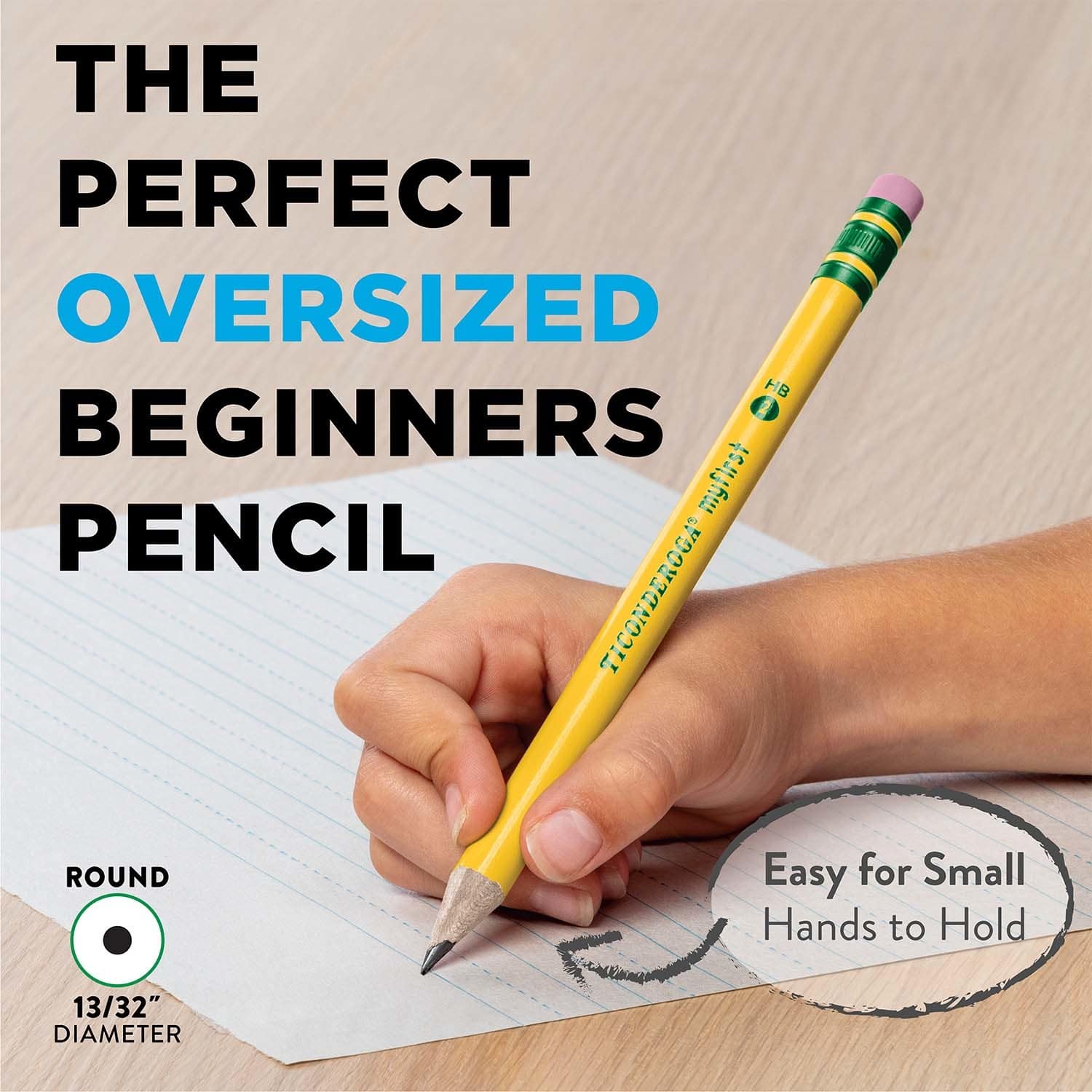 Ticonderoga® Beginners® 0.4mm 2HB Pencils with Eraser, 2 Packs of 12