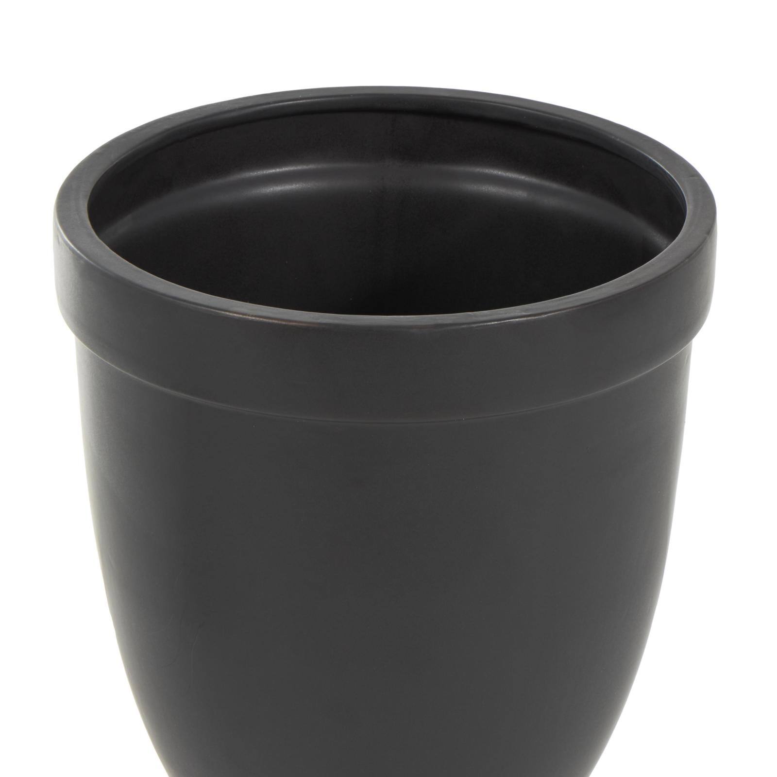 Ceramic Fluted Urn-Shaped Living Room Decorative Jar with Lid