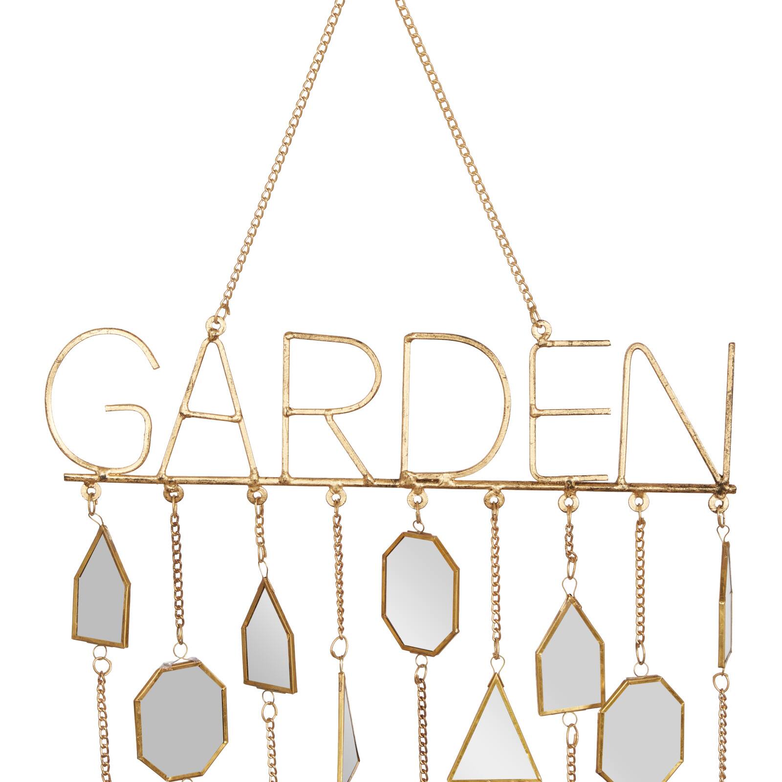 36" White Metal Eclectic Garden Windchime