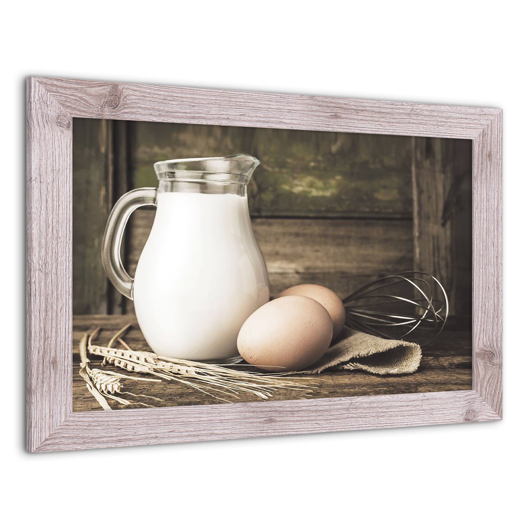 Milk & Eggs Western Framed Print