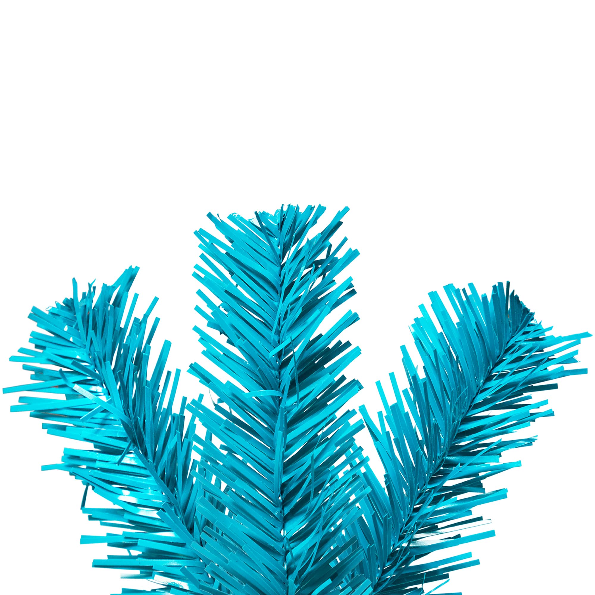 4ft. Pre-Lit Medium Turquoise Pine Artificial Christmas Tree, Clear Lights